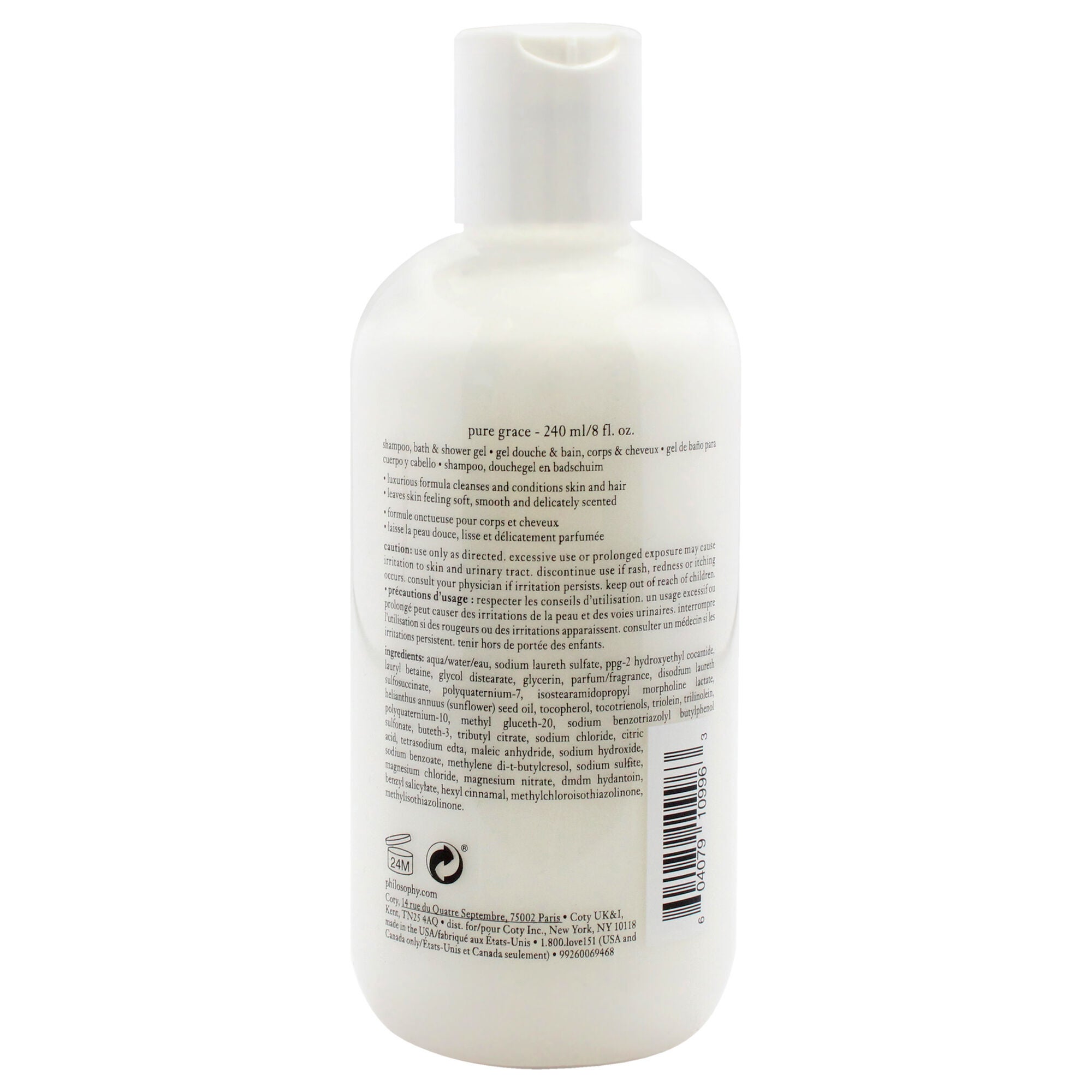 Pure Grace Shampoo Bath and Shower Gel by Philosophy for Unisex - 8 oz Shower Gel, See Description, alternate image number 1