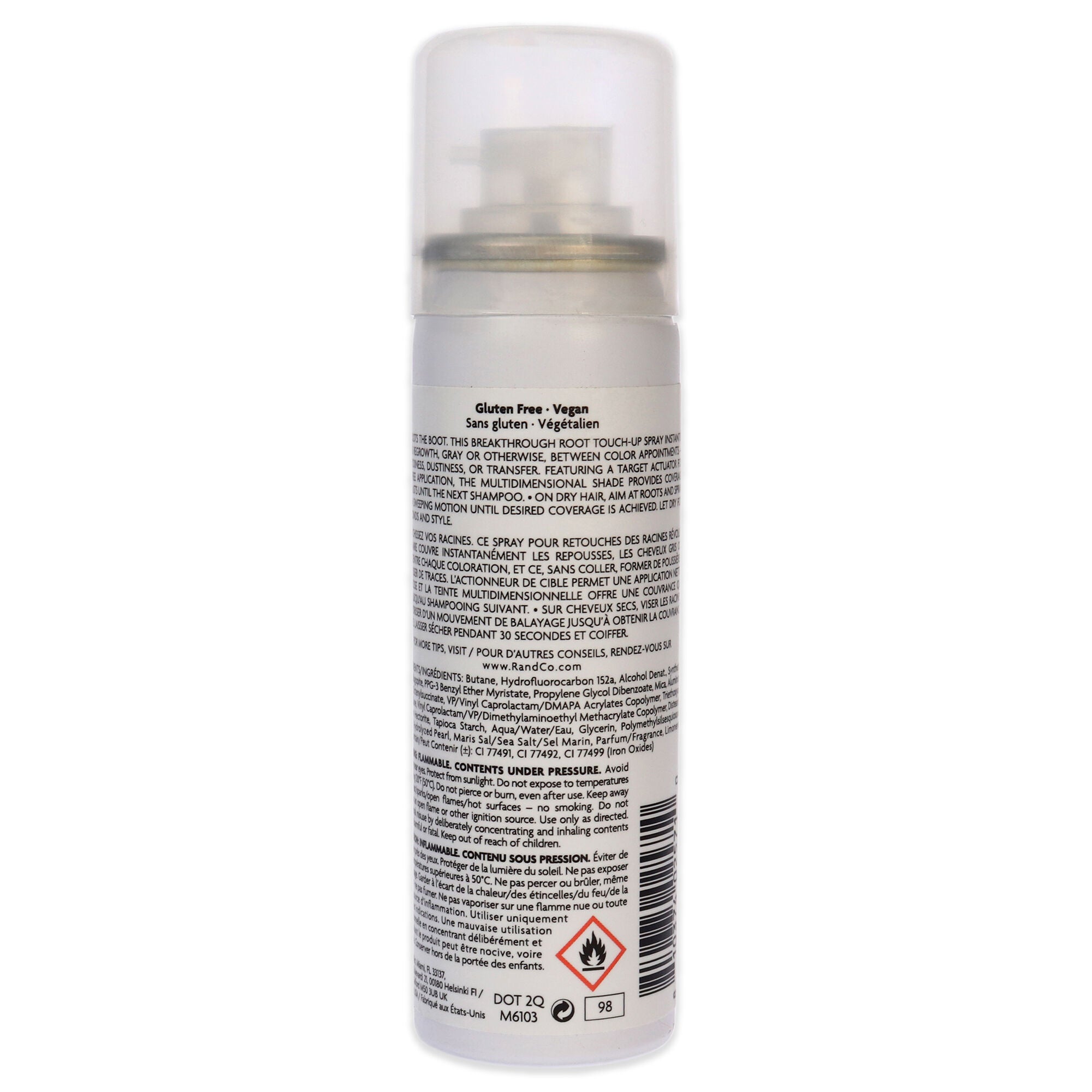 Bright Shadows Root Touch Up Spray - Dark Brown by R+Co for Unisex - 1.5 oz Hair Color, See Description, alternate image number 2