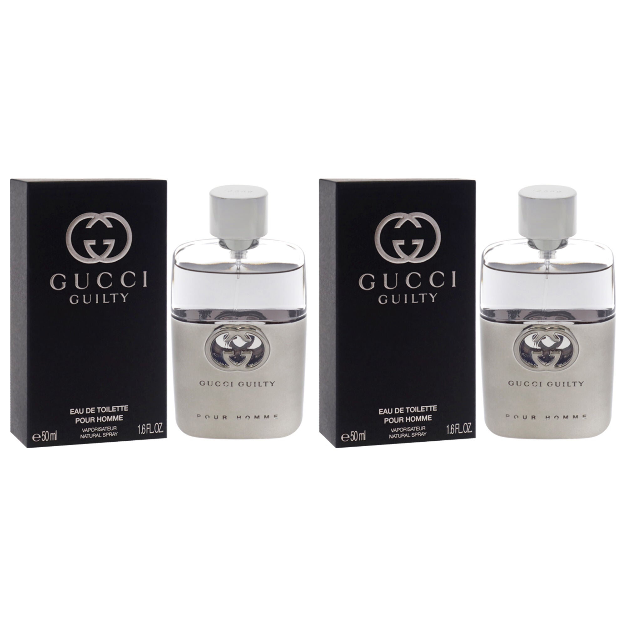 Gucci Guilty by Gucci for Men - 1.6 oz EDT Spray - Pack of 2, Clear, alternate image number 2