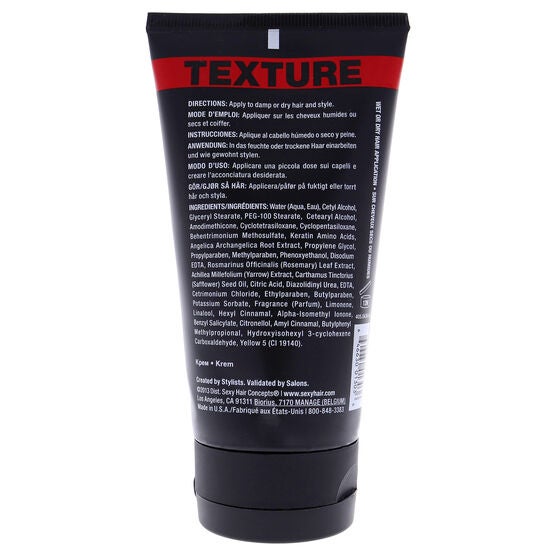 Style Sexy Hair Slept In Texture Creme by Sexy Hair for Unisex - 5.1 oz Creme, , alternate image number null