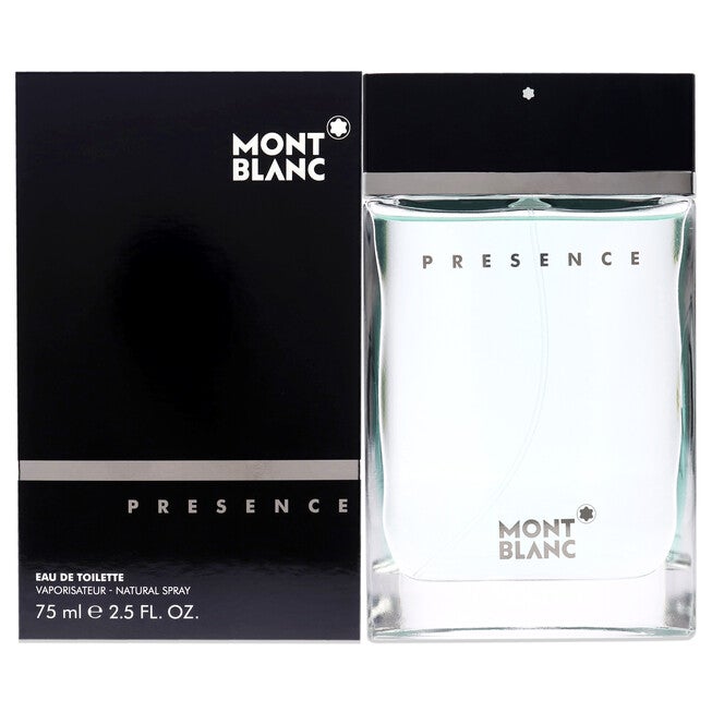 Mont Blanc Presence by Mont Blanc for Men - 2.5 oz EDT Spray, See Description, hi-res image number 0