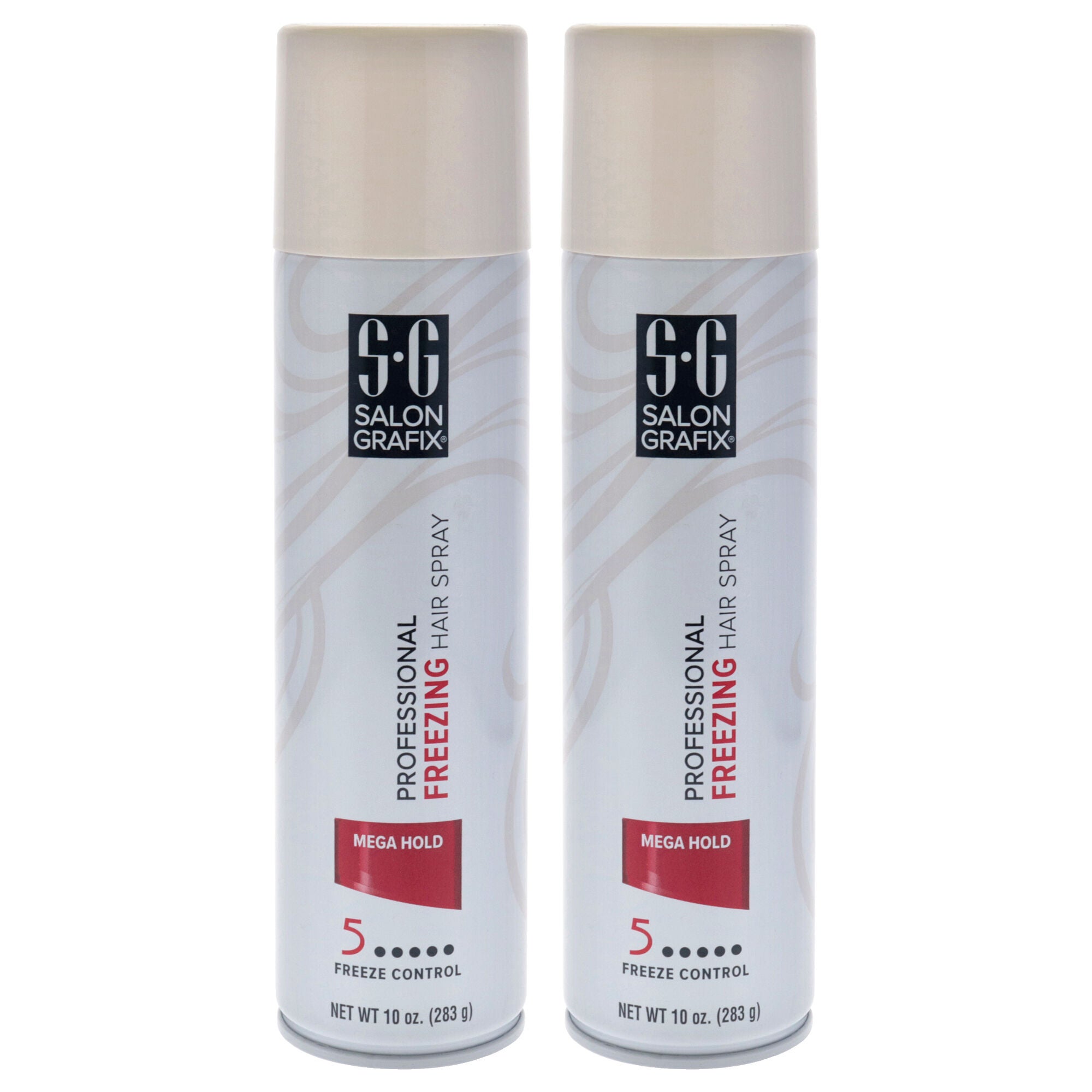 Freezing Hair Spray - Mega Hold by Salon Grafix for Unisex - 10 oz Hair Spray - Pack of 2, Clear, hi-res image number 0