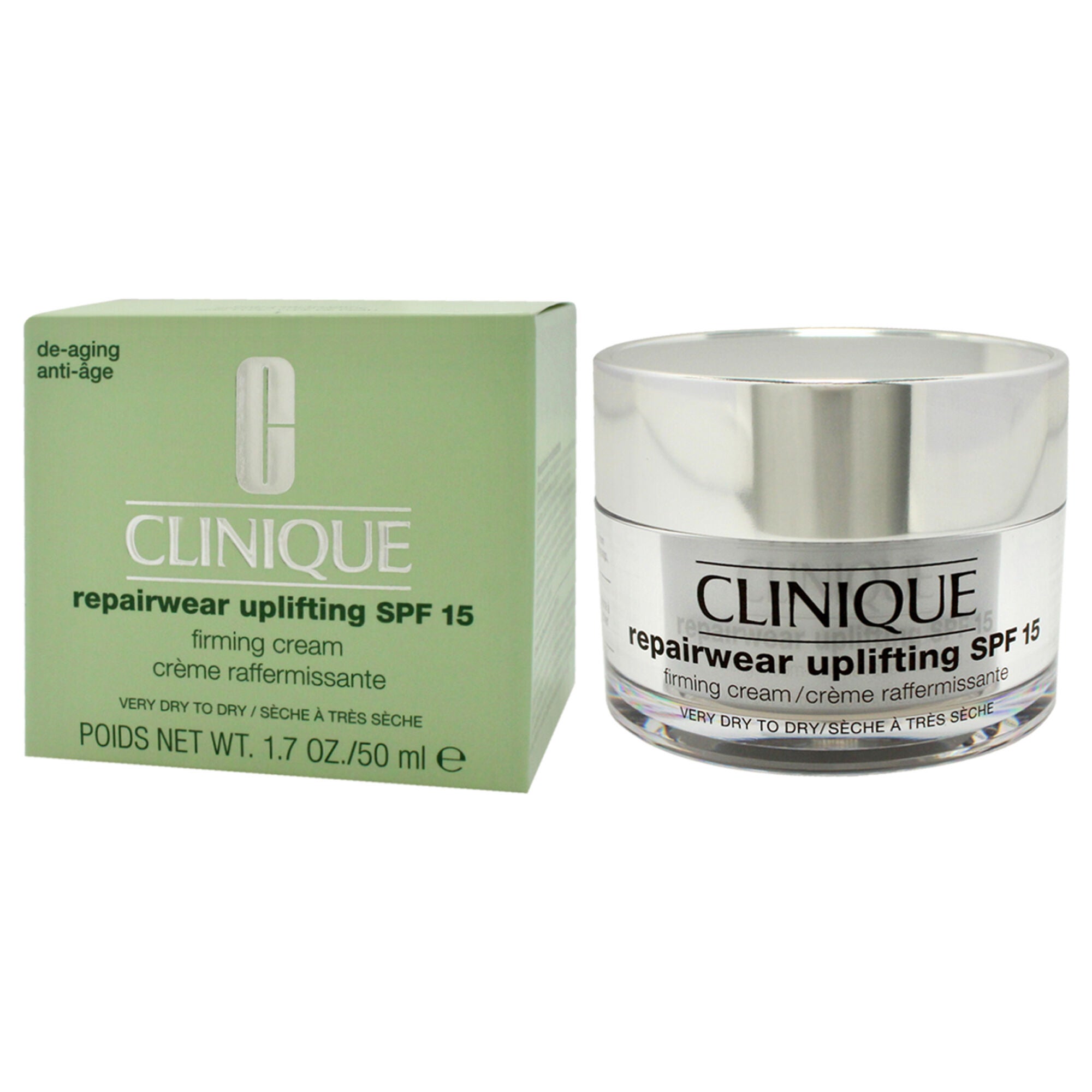 Repairwear Uplifting SPF 15 Firming Cream - Very Dry To Dry Skin by Clinique for Unisex - 1.7 oz Cream, See Description, alternate image number 3