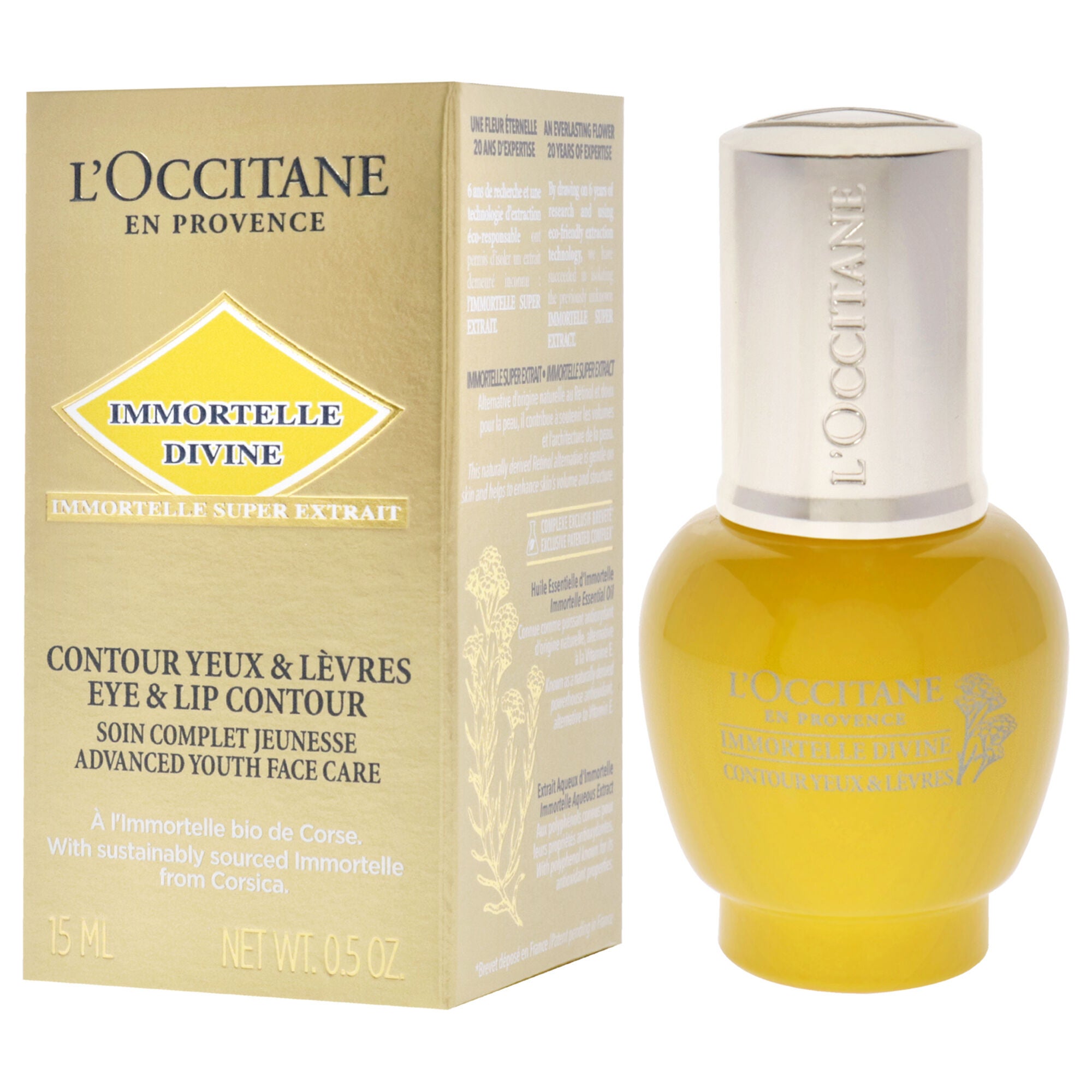 Immortelle Divine Eyes and Lips Serum by LOccitane for Unisex - 0.5 oz Serum, See Description, alternate image number 3