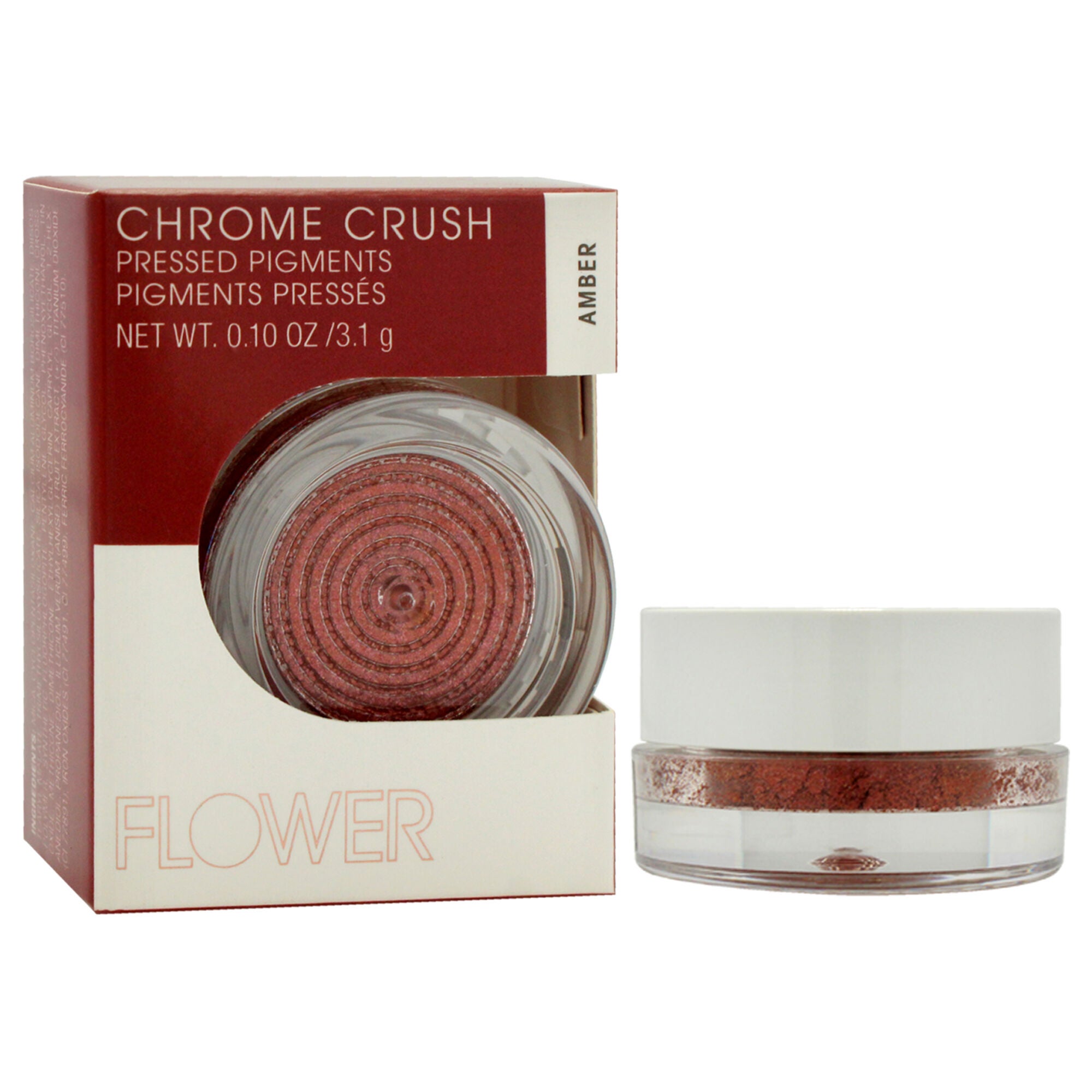 Chrome Crush Pressed Pigments - Amber by Flower Beauty for Women - 0.10 oz Eye Shadow, See Description, alternate image number 2