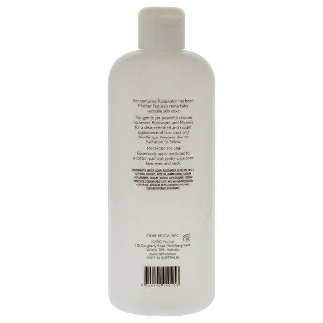 Rosewater Antioxidant Micellar Cleansing Water by Natio for Women - 8.4 oz Cleanser, NA, alternate image number null