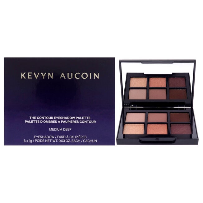 The Contour Eyeshadow Palette - Medium Deep by Kevyn Aucoin for Women - 0.18 oz Eye Shadow, , alternate image number null