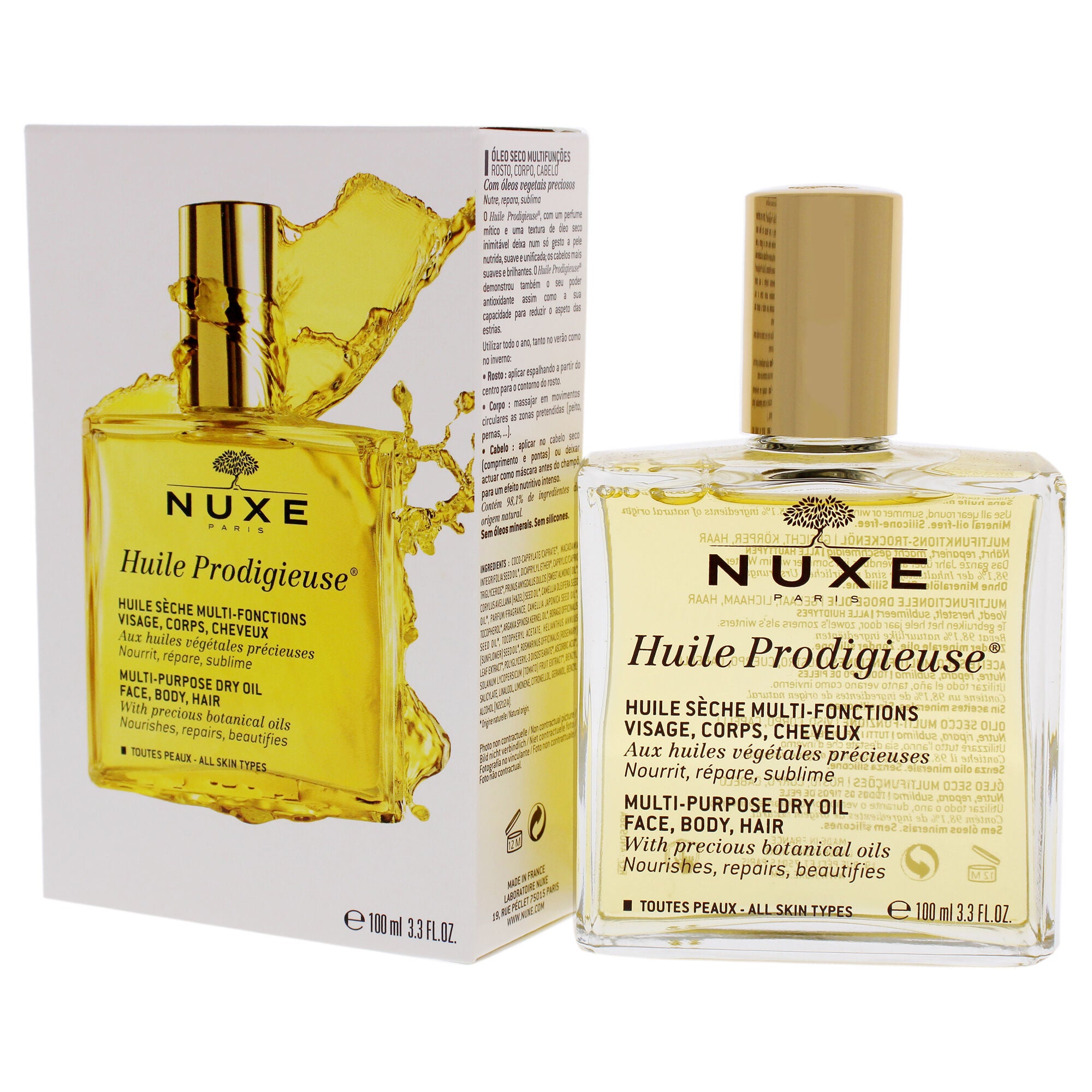 Huile Prodigieuse Multi-Purpose Dry Oil by Nuxe for Unisex - 3.3 oz Oil, See Description, alternate image number 3