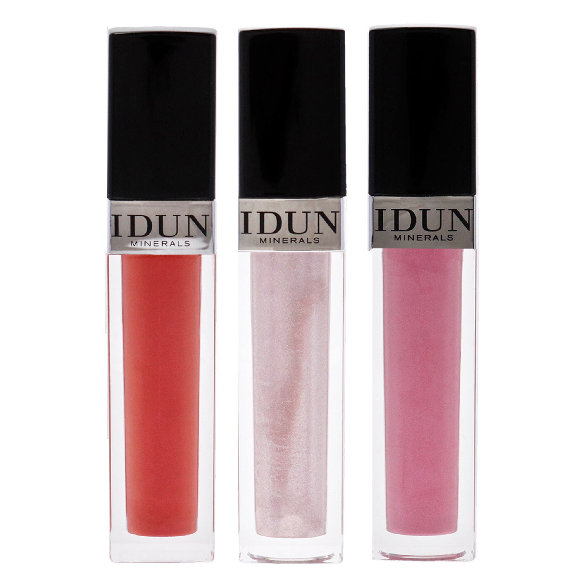 Lipgloss - 012 Mary-004 Felicia and 001 Astrid Kit by Idun Minerals for Women - 3 Pc Kit 0.2oz x 3Lip Gloss, See Description, alternate image number 2