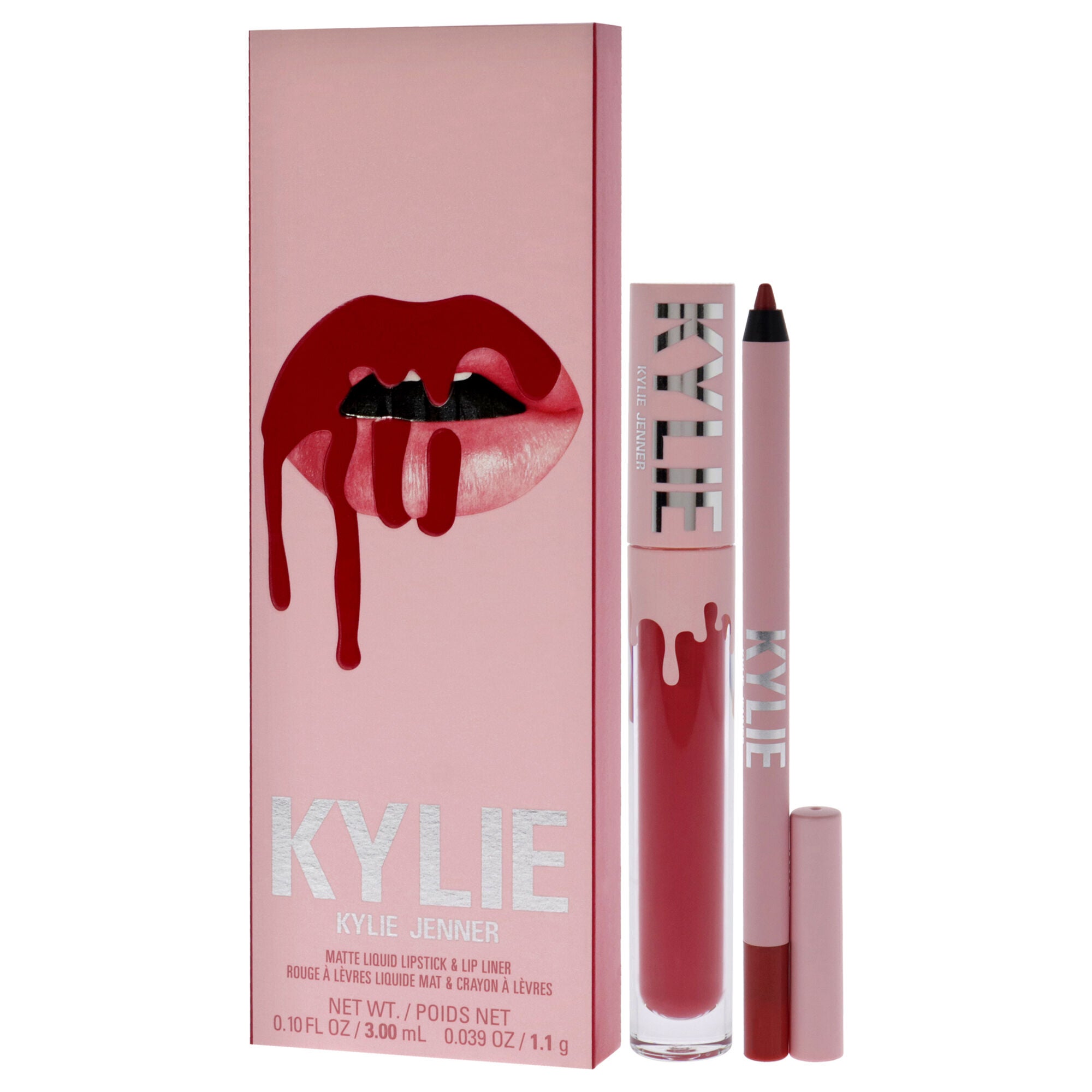 Matte Lip Kit - 503 Bad Lil Thing by Kylie Cosmetics for Women - 2 Pc 0.10oz Matte Liquid Lipstick, 0.039oz Lip Liner, Red, alternate image number 3