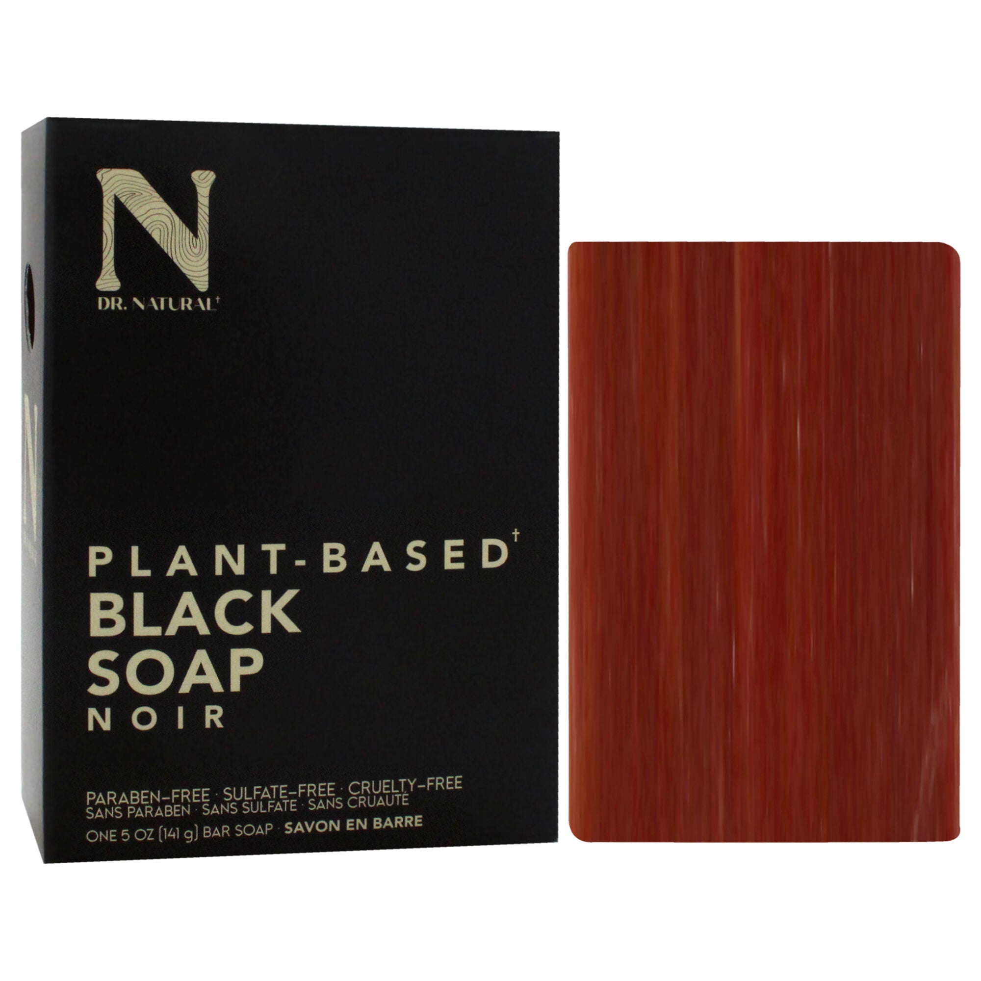 Bar Soap - Black by Dr. Natural for Unisex - 5 oz Soap, See Description, alternate image number 2