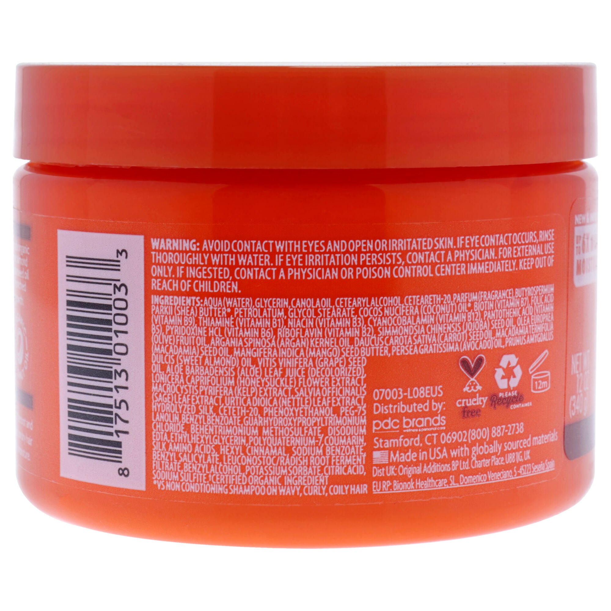 Shea Butter Coconut Curling Cream by Cantu for Unisex - 12 oz Cream, See Description, alternate image number 2