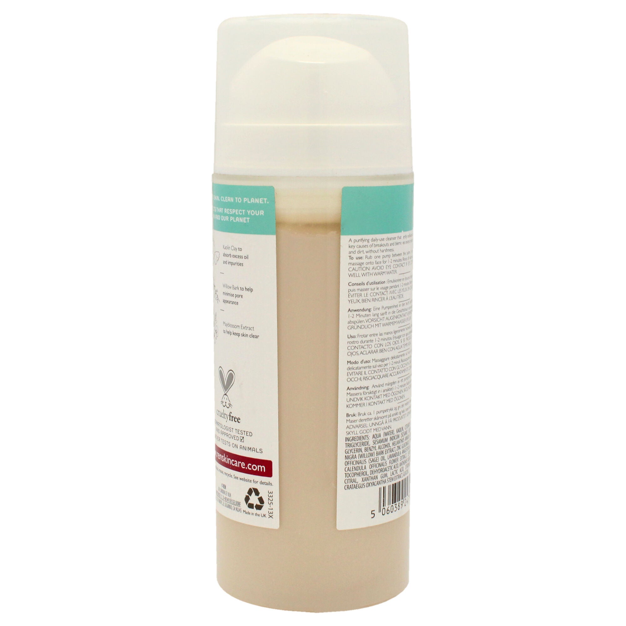 Clearcalm 3 Clarifying Clay Cleanser by REN for Unisex - 5.1 oz Cleanser, See Description, alternate image number 3