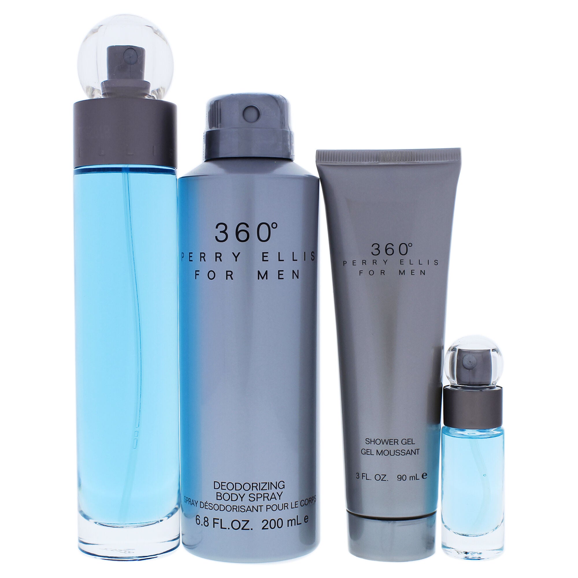 360 by Perry Ellis for Men - 4 Pc Gift Set 3.4oz EDT Spray, 6oz Deodorizing Body Spray, 3.0oz Shower Gel, 0.25oz EDT Spray, , alternate image number 6