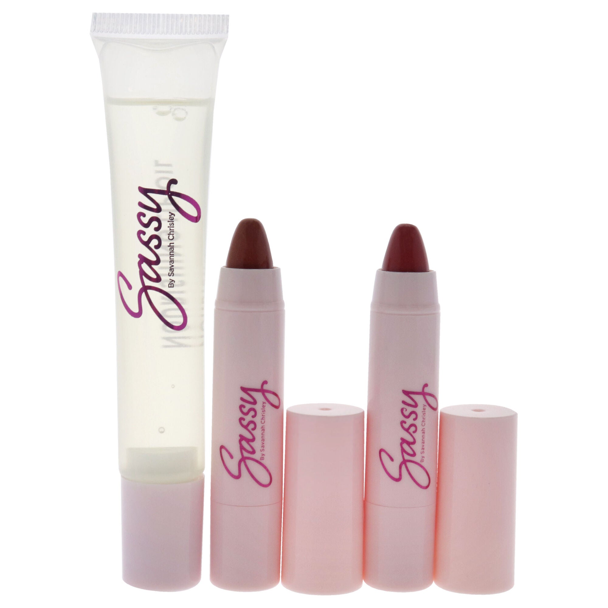 Breakup Collection Lip Kit - Get Glam by Sassy by Savannah Chrisley for Women - 3 Pc Nourishing Lip Oil, 2Pc Tinted Lip Balms, , alternate image number 5