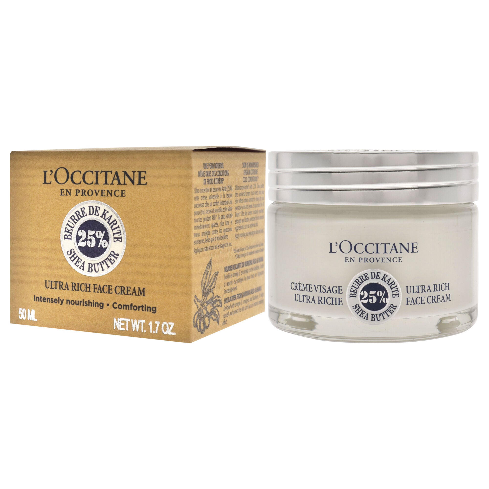 Shea Butter Ultra Rich Face Cream by LOccitane for Unisex - 1.7 oz Face Cream, See Description, alternate image number 3