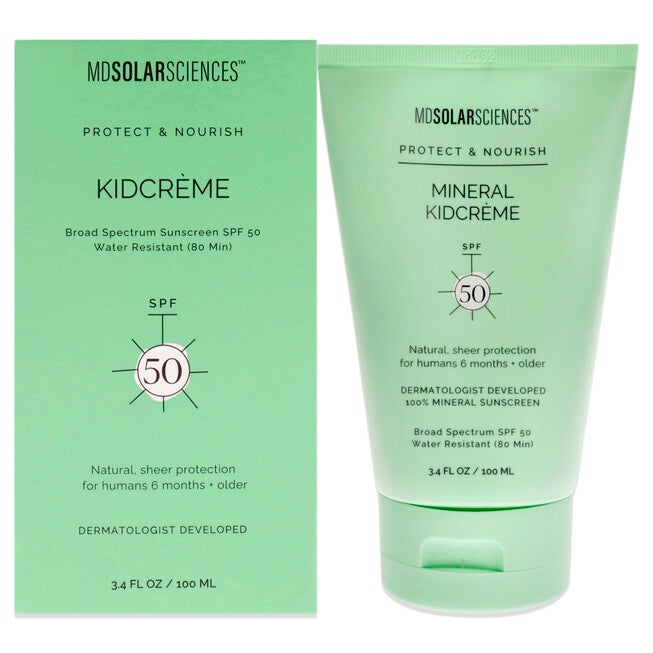 Mineral KidCreme SPF 50 by MDSolarSciences for Unisex - 3.4 oz Sunscreen, NA, hi-res image number null