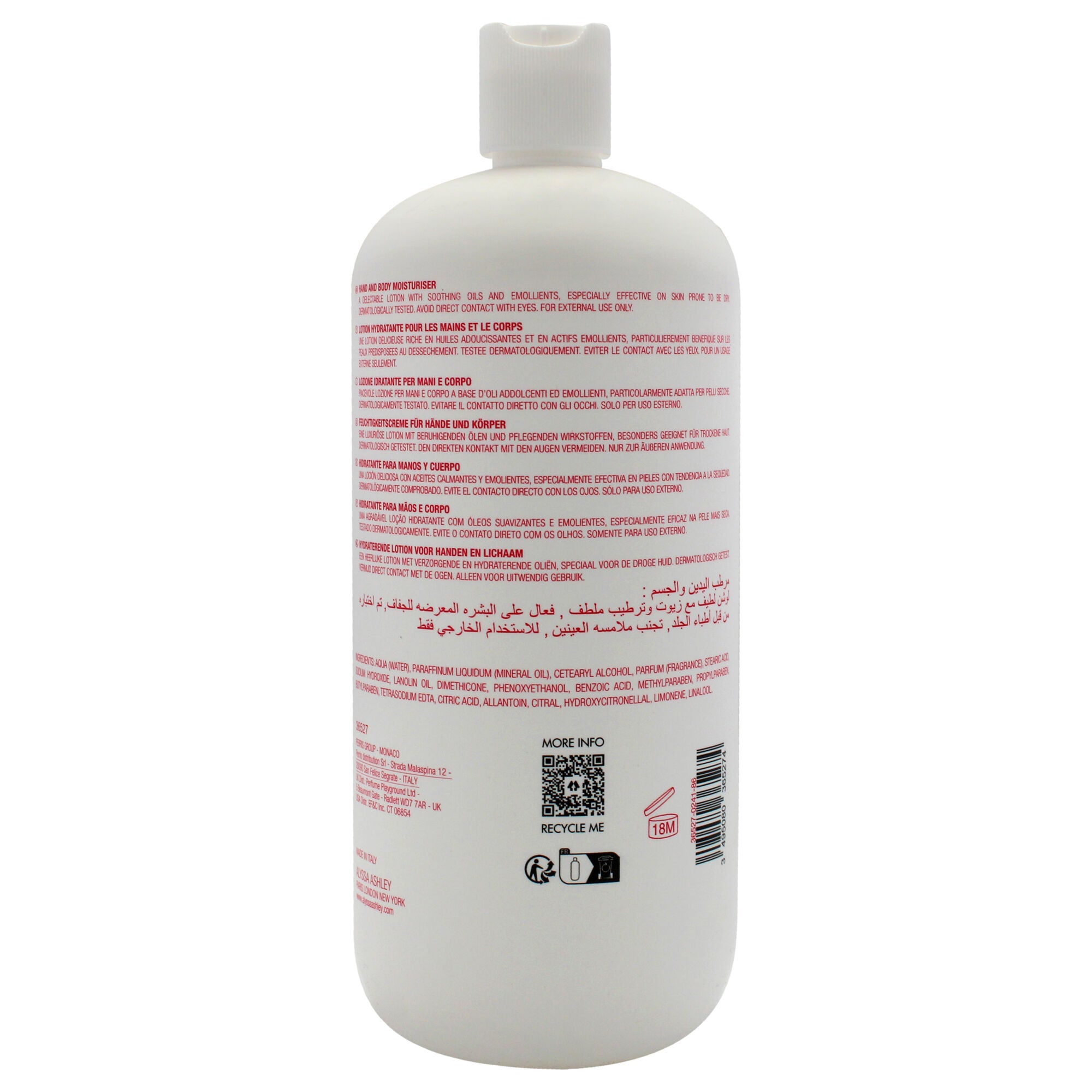Red Berry Musk Hand and Body Moisturiser by Alyssa Ashley for Unisex - 25.5 oz Body Lotion, See Description, alternate image number 2