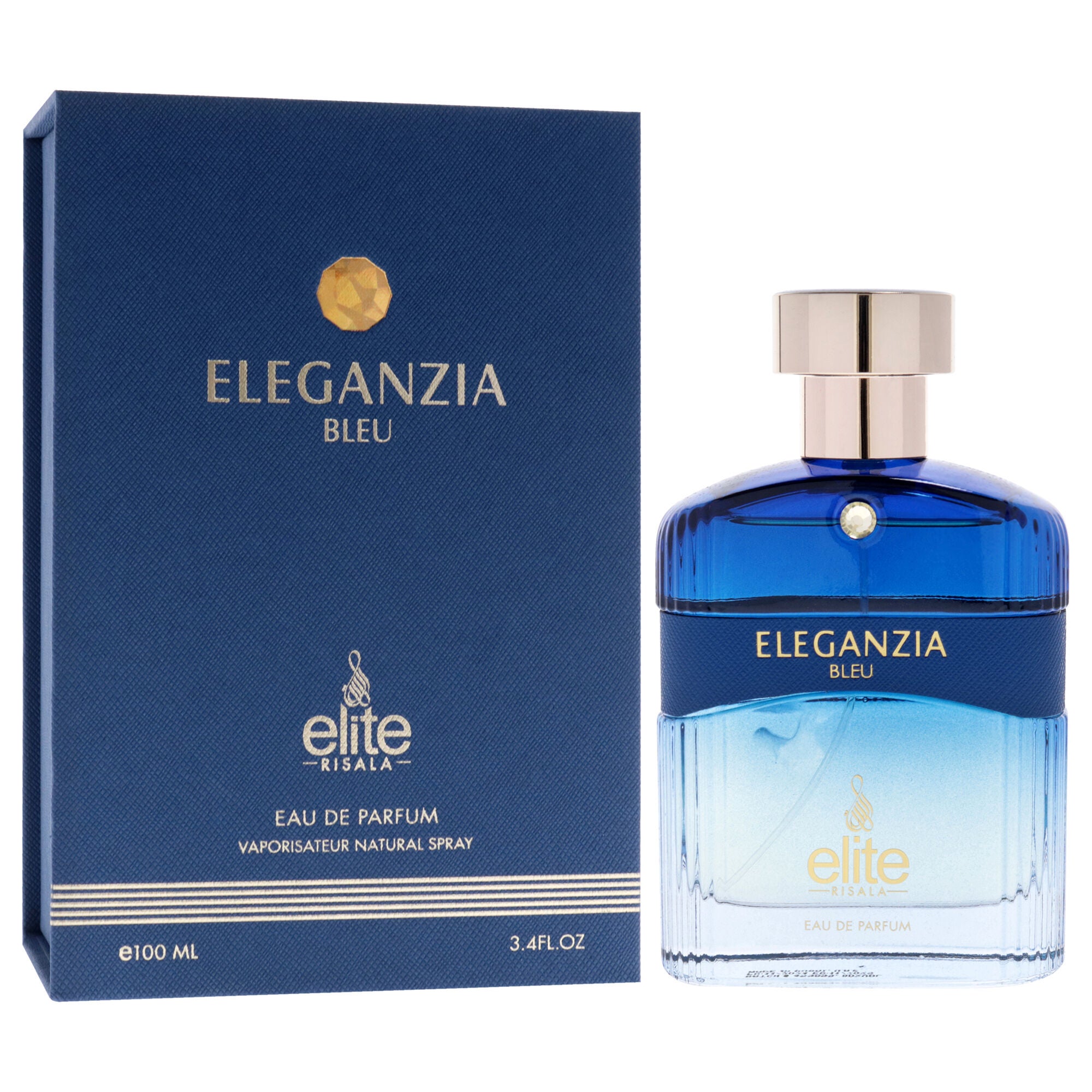 Elite - Eleganzia Bleu by Risala for Unisex - 3.4 oz EDP Spray, Clear, alternate image number 2