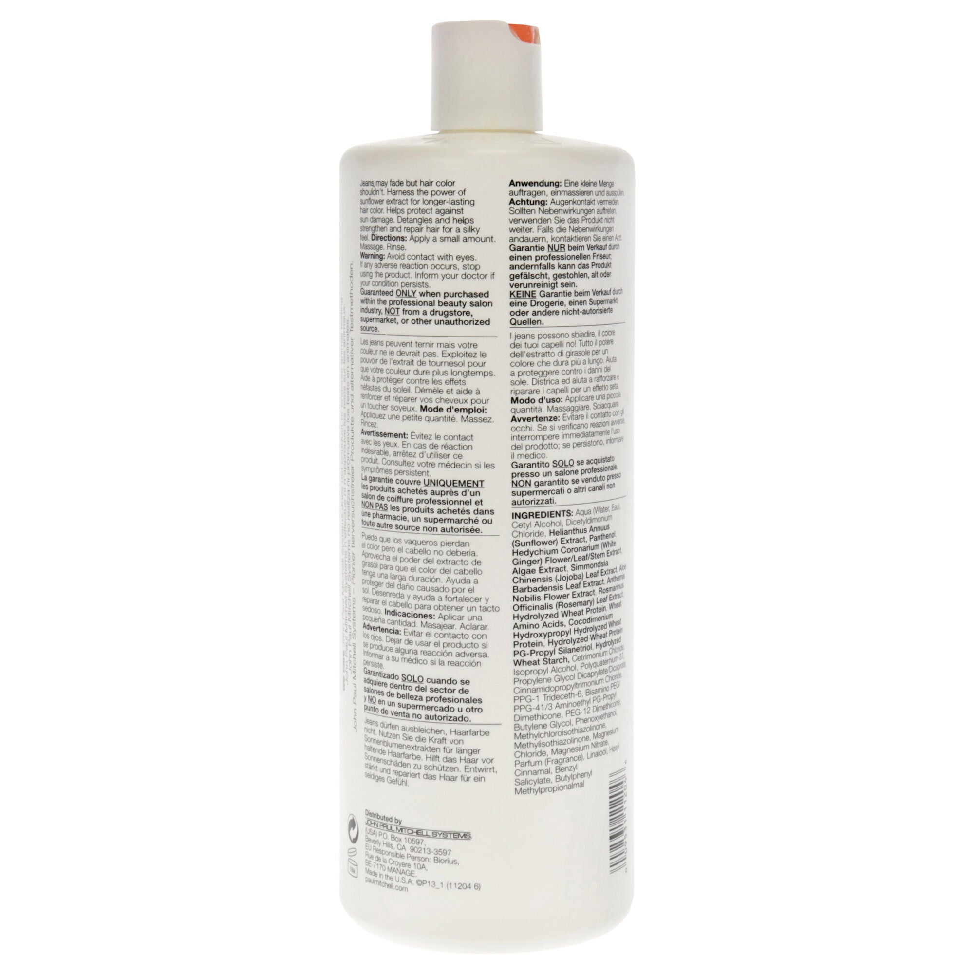 Color Protect Daily Conditioner by Paul Mitchell for Unisex - 33.8 oz Conditioner, See Description, alternate image number 1