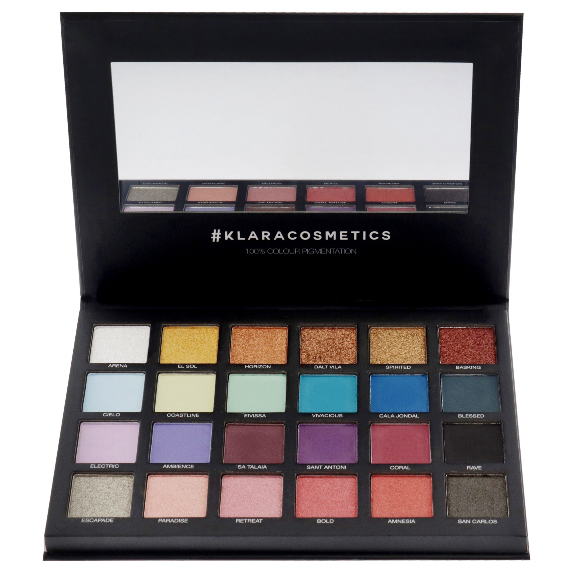 24 Eyeshadow Palette - Ibiza by Klara for Women - 1.68 oz Eye Shadow, See Description, alternate image number 3