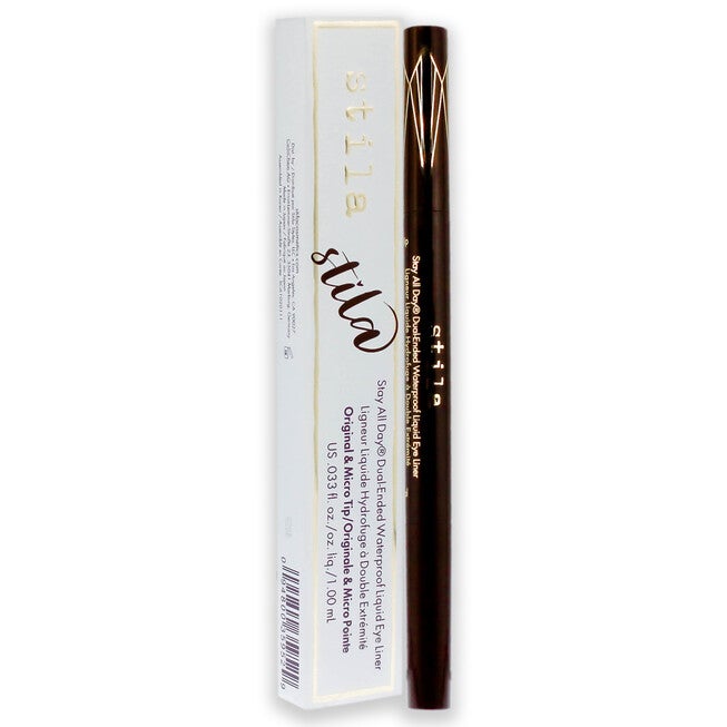 Stay All Day Dual-Ended Waterproof Liquid Eye Liner - Dark Brown by Stila for Women - 0.033 oz Eyeliner, See Description, alternate image number 2