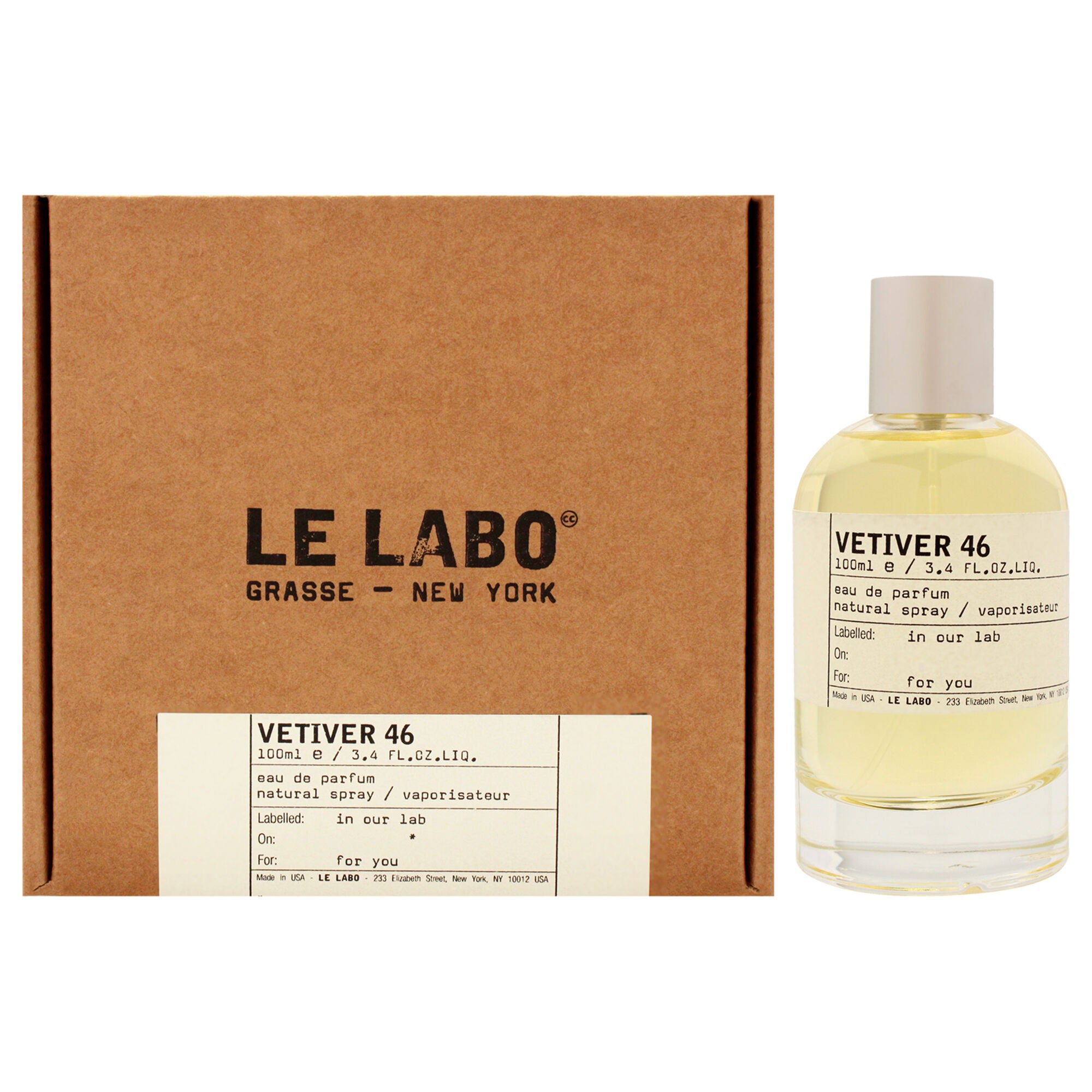 Vetiver 46 by Le Labo for Unisex - 3.4 oz EDP Spray, See Description, hi-res image number 0