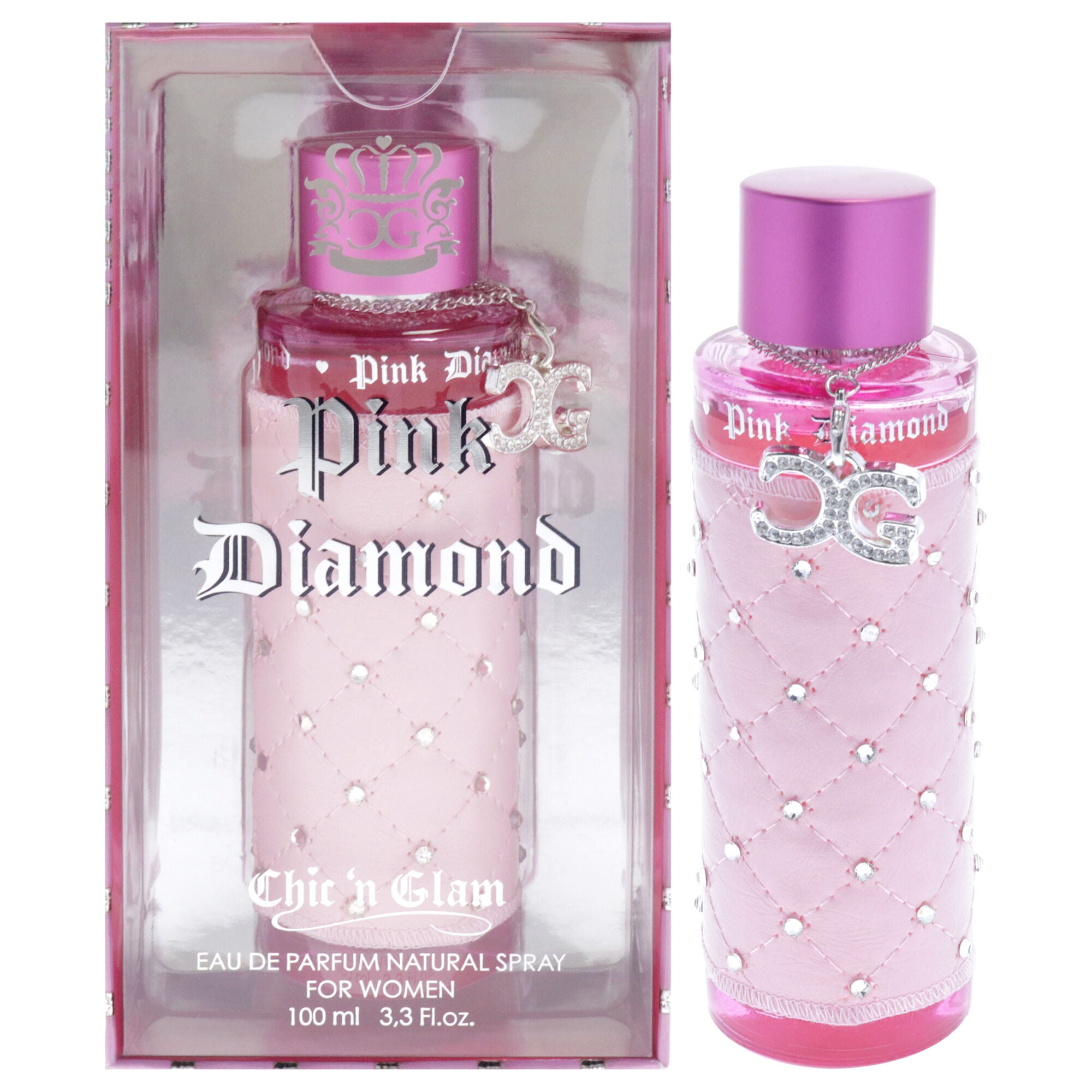 Pink Diamond by Chic N Glam for Women - 3.3 oz EDP Spray, Clear, hi-res image number 0
