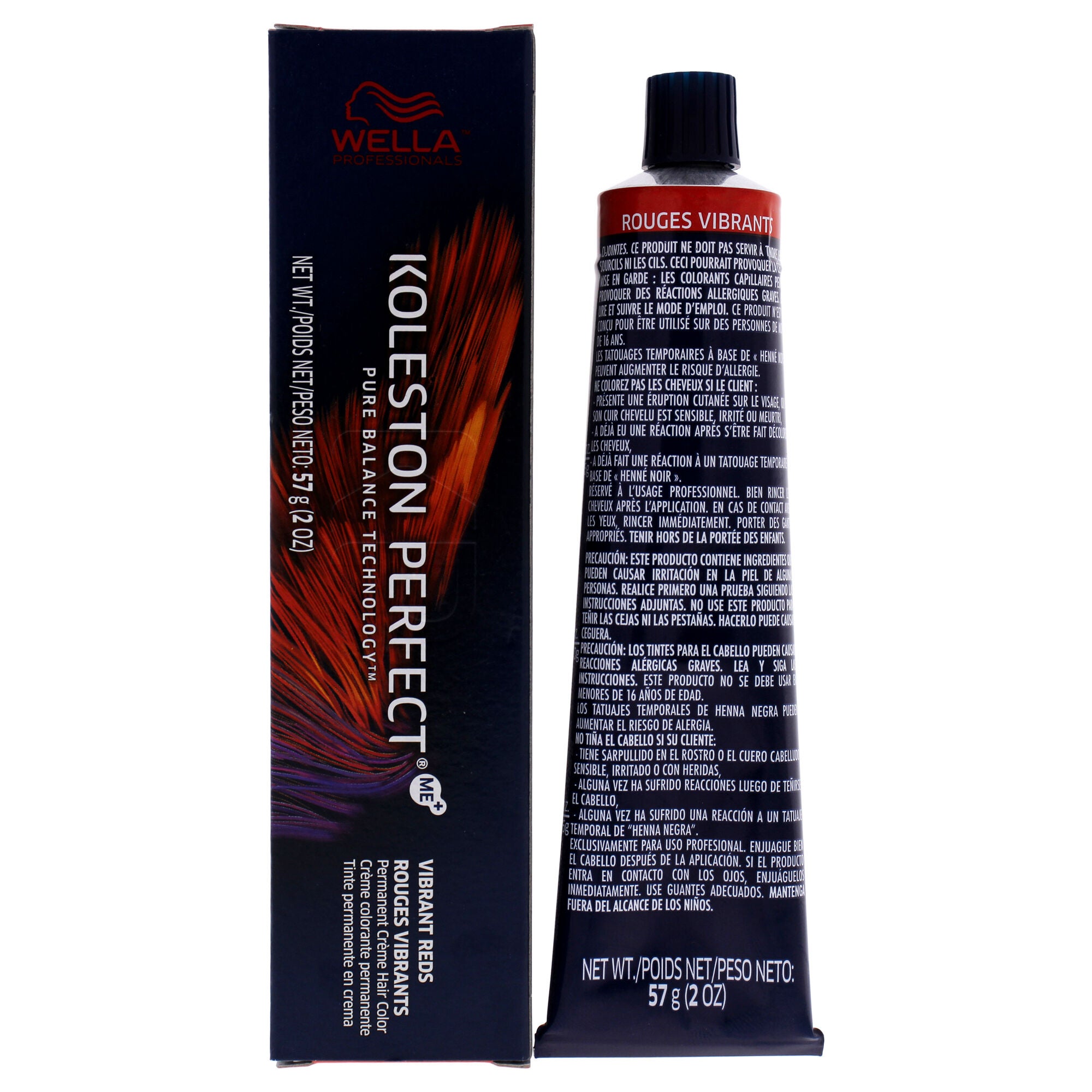 Koleston Perfect Permanent Creme Hair Color - 55 44 Intense Light Brown-Red Red by Wella for Unisex - 2 oz Hair Color, , alternate image number 5