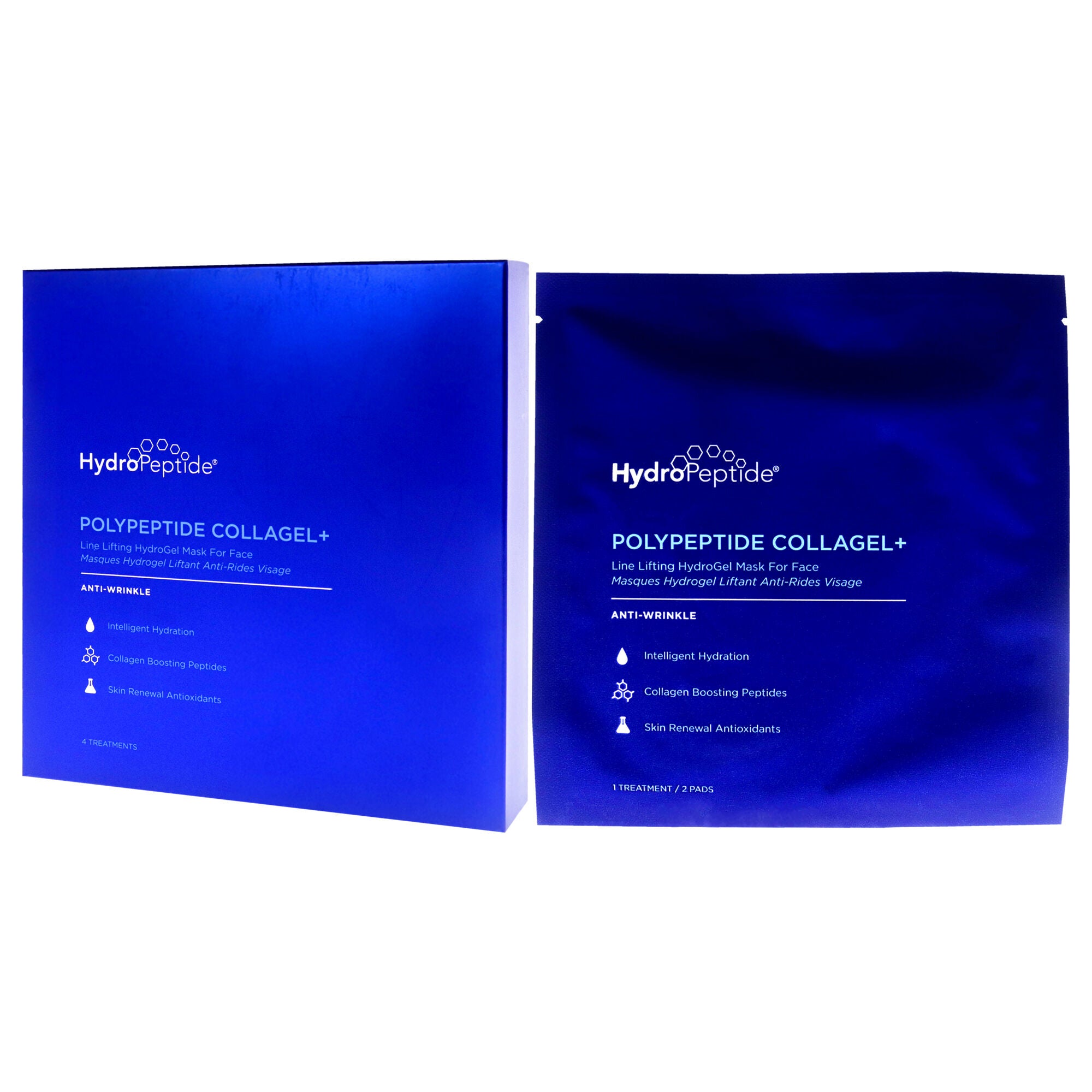 Polypeptide Collagel Plus Line Lifting Hydrogel Mask For Face by Hydropeptide for Unisex - 4 Pc Treatment, , alternate image number 8