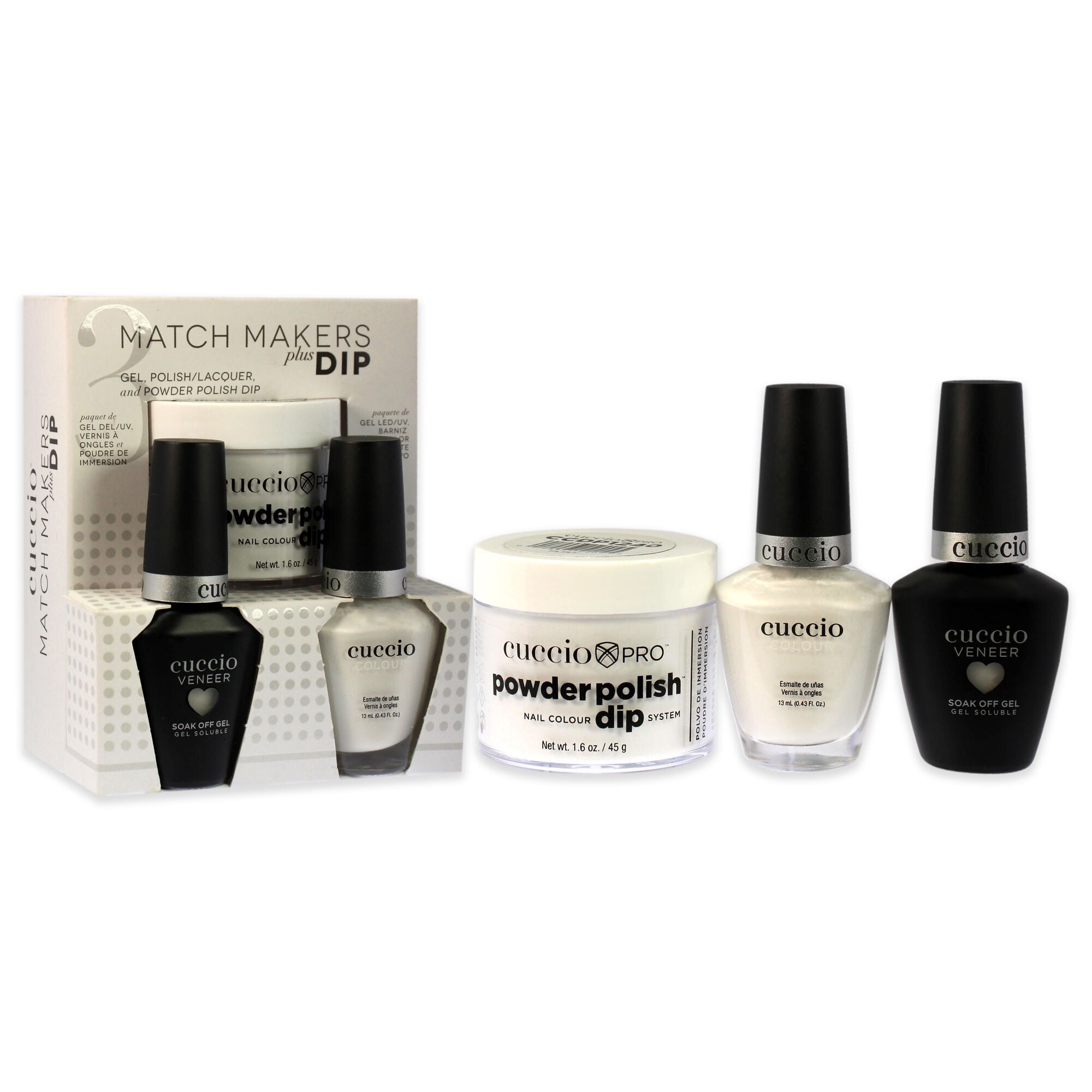 Match Makers Plus Dip - Flirt by Cuccio Colour for Women - 3 Pc Set, See Description, alternate image number 1