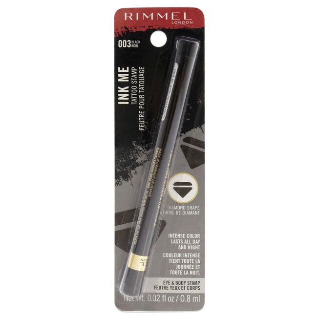 Ink Me Tatto Stamp Eyes and Body - 003 Black Diamond Shape by Rimmel London for Women - 0.02 oz Eyeliner, See Description, hi-res image number 0