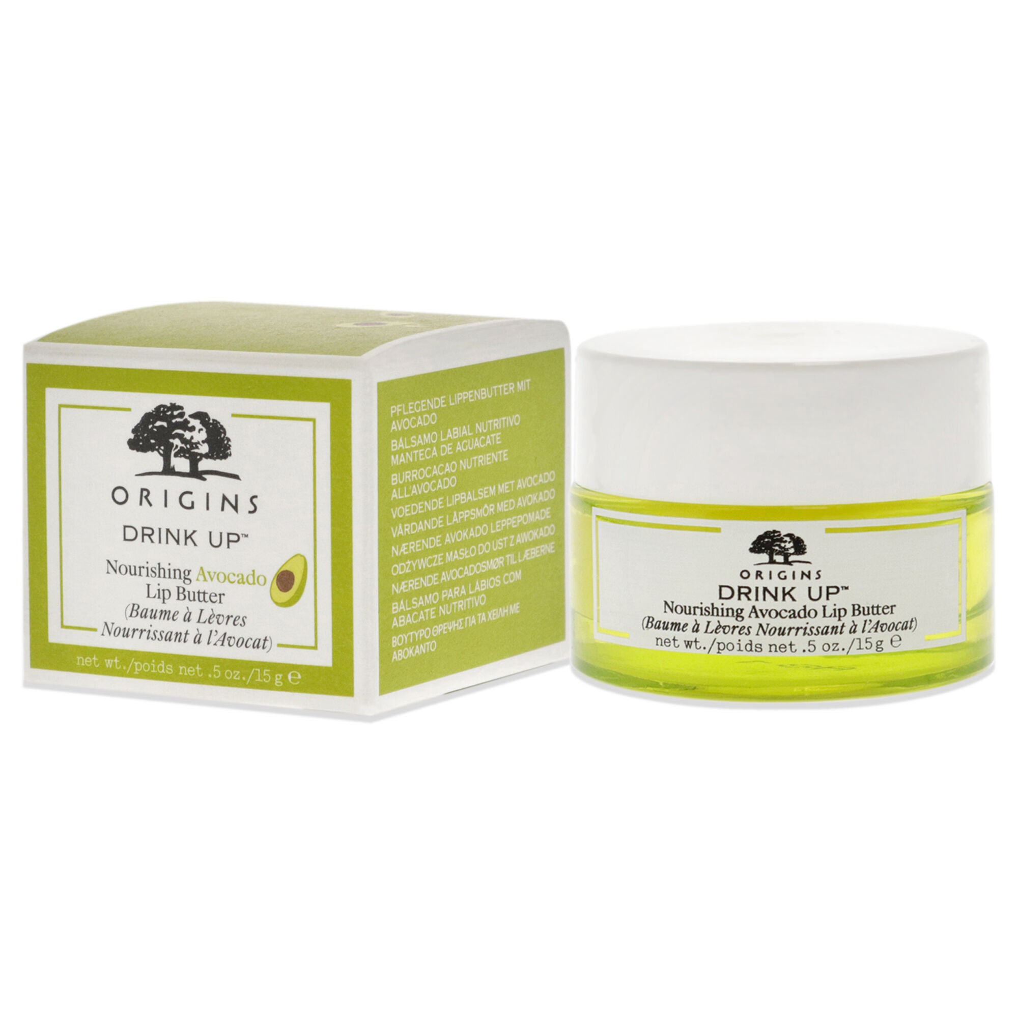 Drink Up Nourishing Avocado Lip Butter by Origins for Unisex - 0.5 oz Lip Balm, See Description, alternate image number 3