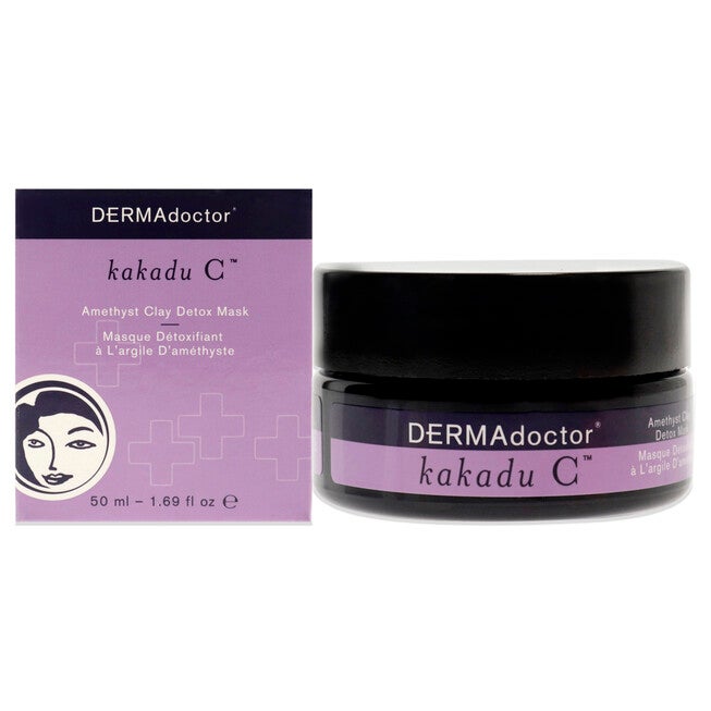 Kakadu C Amethyst Clay Detox Mask by DERMAdoctor for Women - 1.69 oz Mask, NA, hi-res image number null