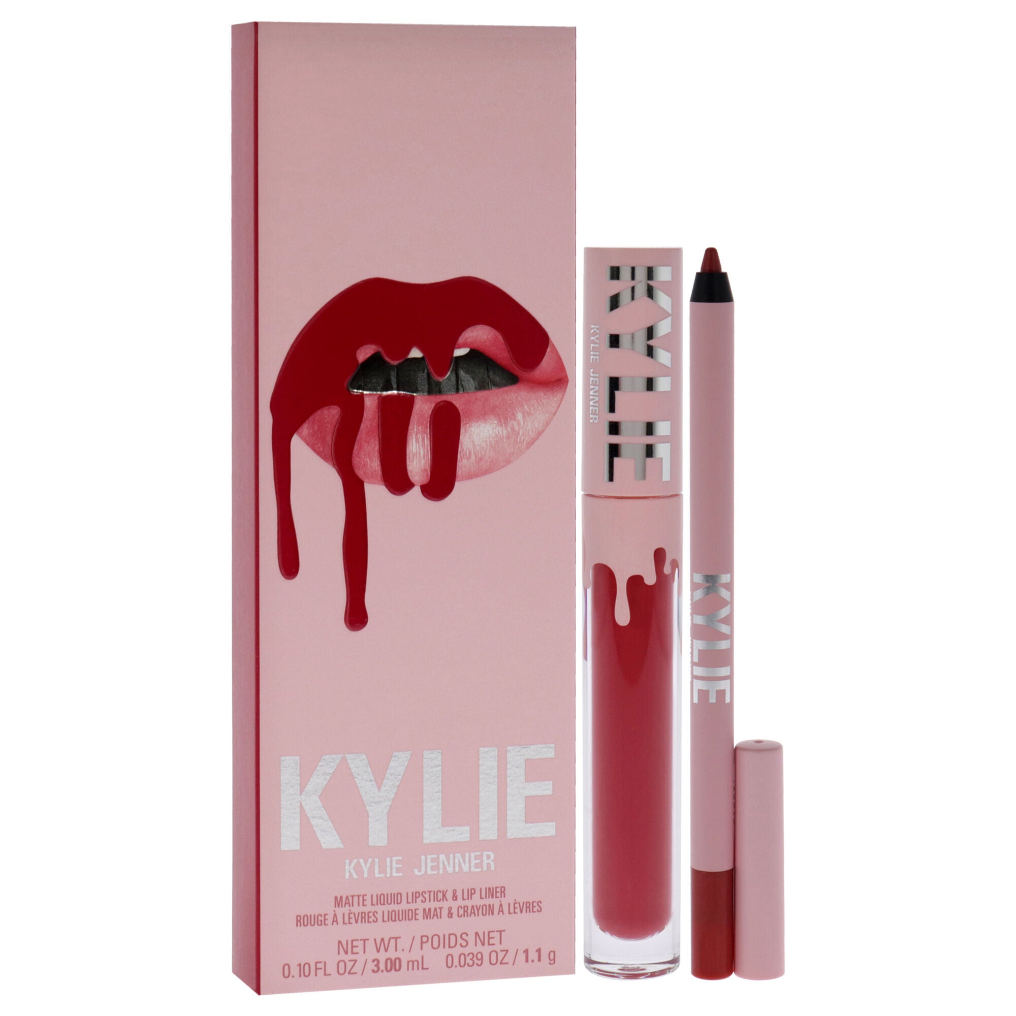 Matte Lip Kit - 503 Bad Lil Thing by Kylie Cosmetics for Women - 2 Pc 0.10oz Matte Liquid Lipstick, 0.039oz Lip Liner, Red, alternate image number 2