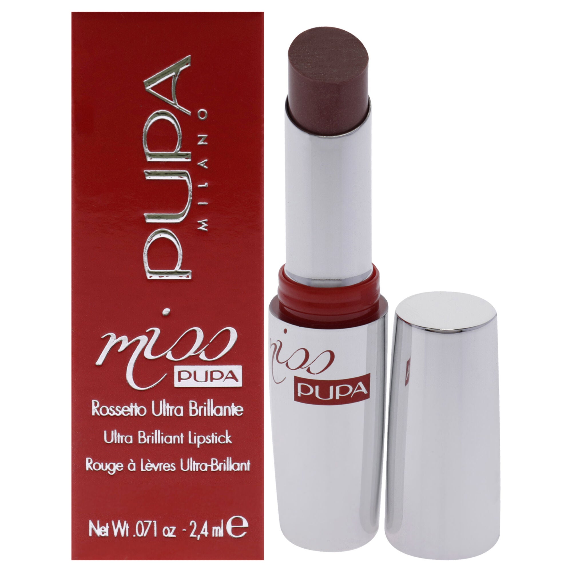 Miss Pupa Ultra Brilliant Lipstick - 110 Nude Vibes by Pupa Milano for Women - 0.071 oz Lipstick, See Description, hi-res image number 0