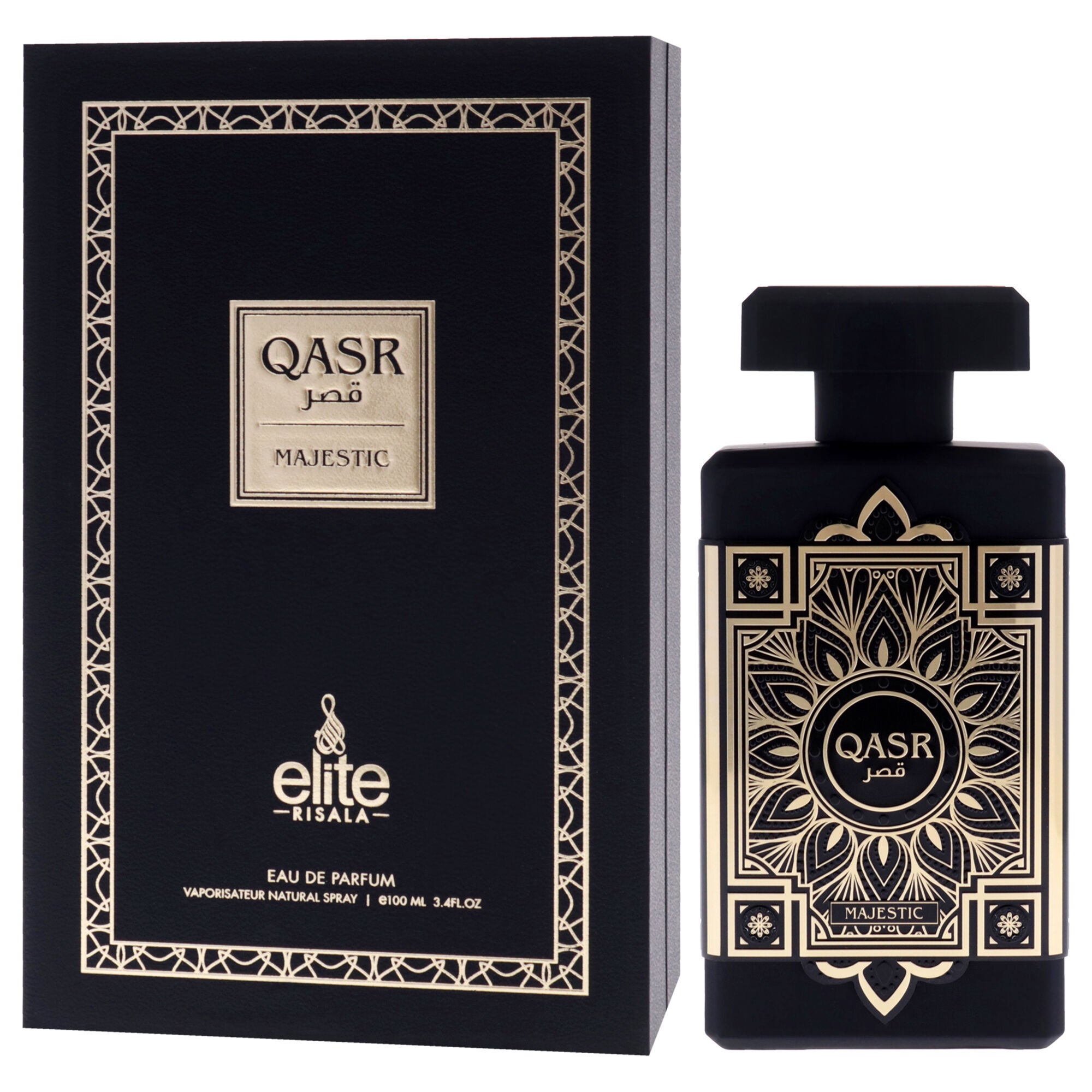 Elite - Qasr Majestic by Risala for Men - 3.4 oz EDP Spray, Clear, alternate image number 3