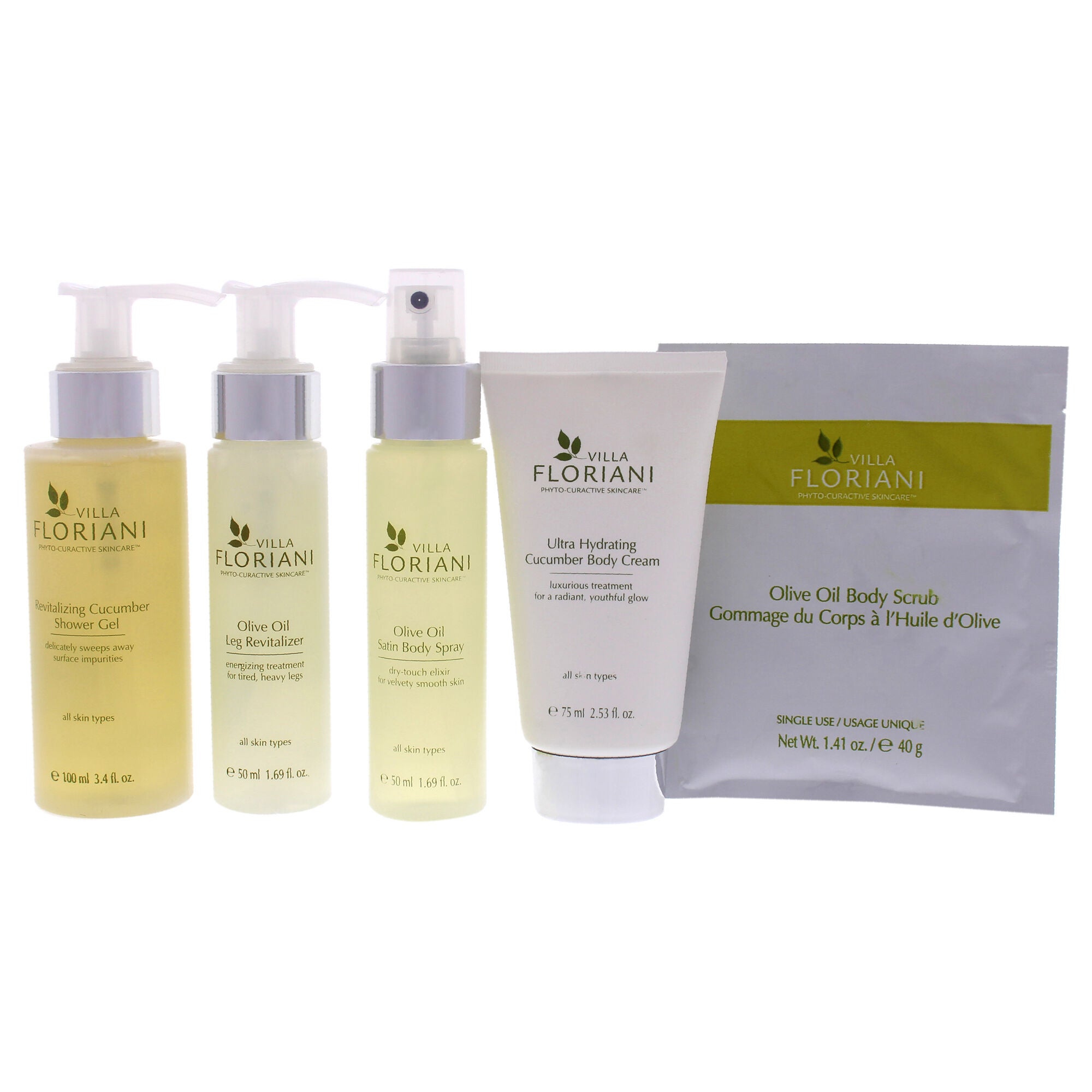 Ultra-Hydrating Body Travel Kit by Villa Floriani for Unisex - 5 Pc Gift Set, , alternate image number 4