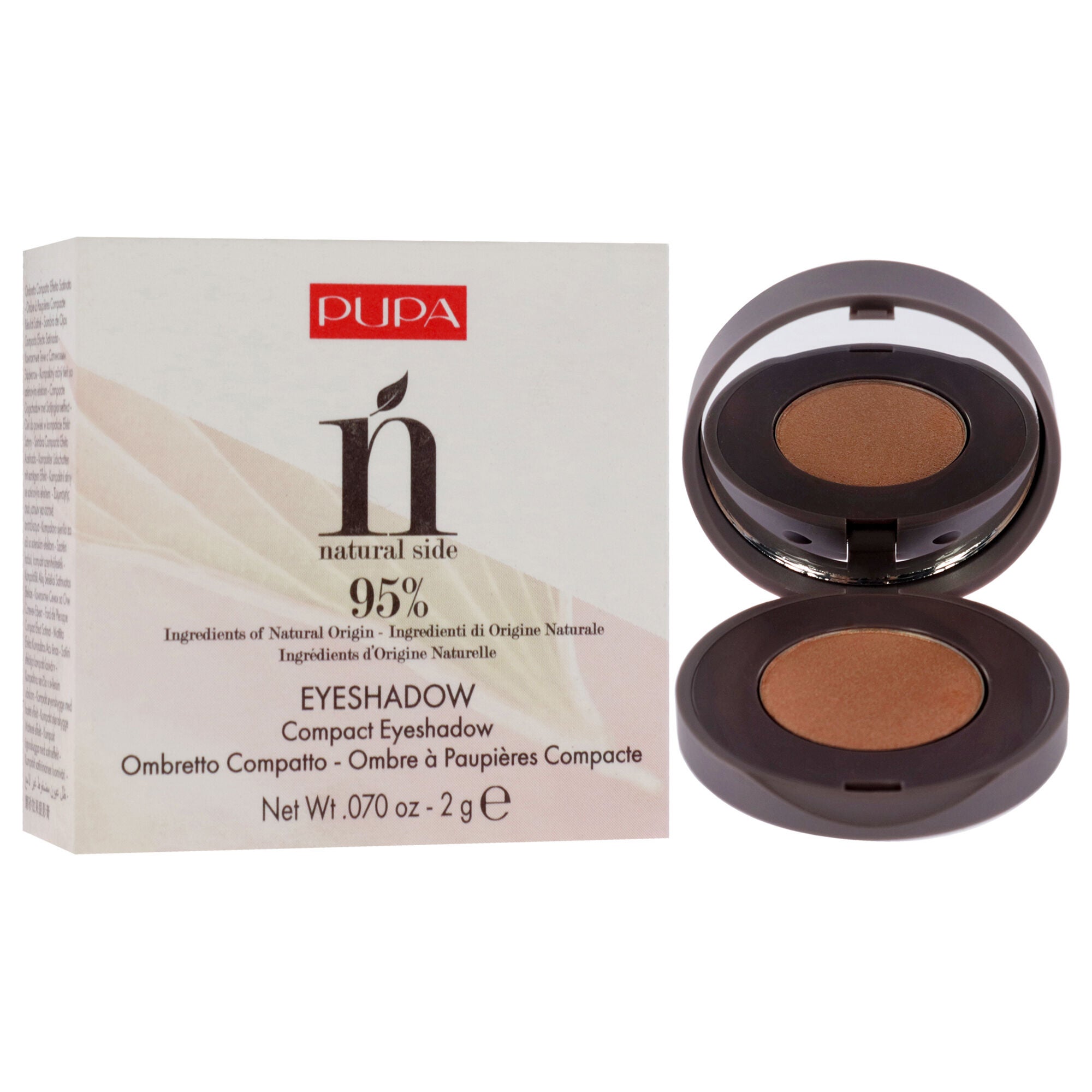 Natural Side Compact Eyeshadow - 005 Gold Glimmer by Pupa Milano for Women - 0.07 oz Eye Shadow, , alternate image number 6