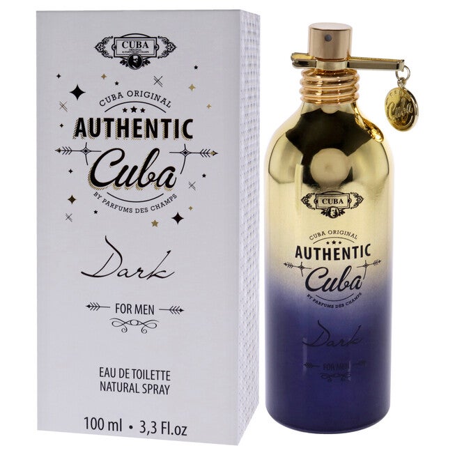 Cuba Authentic Dark by Cuba for Men - 3.3 oz EDT Spray, See Description, alternate image number 3