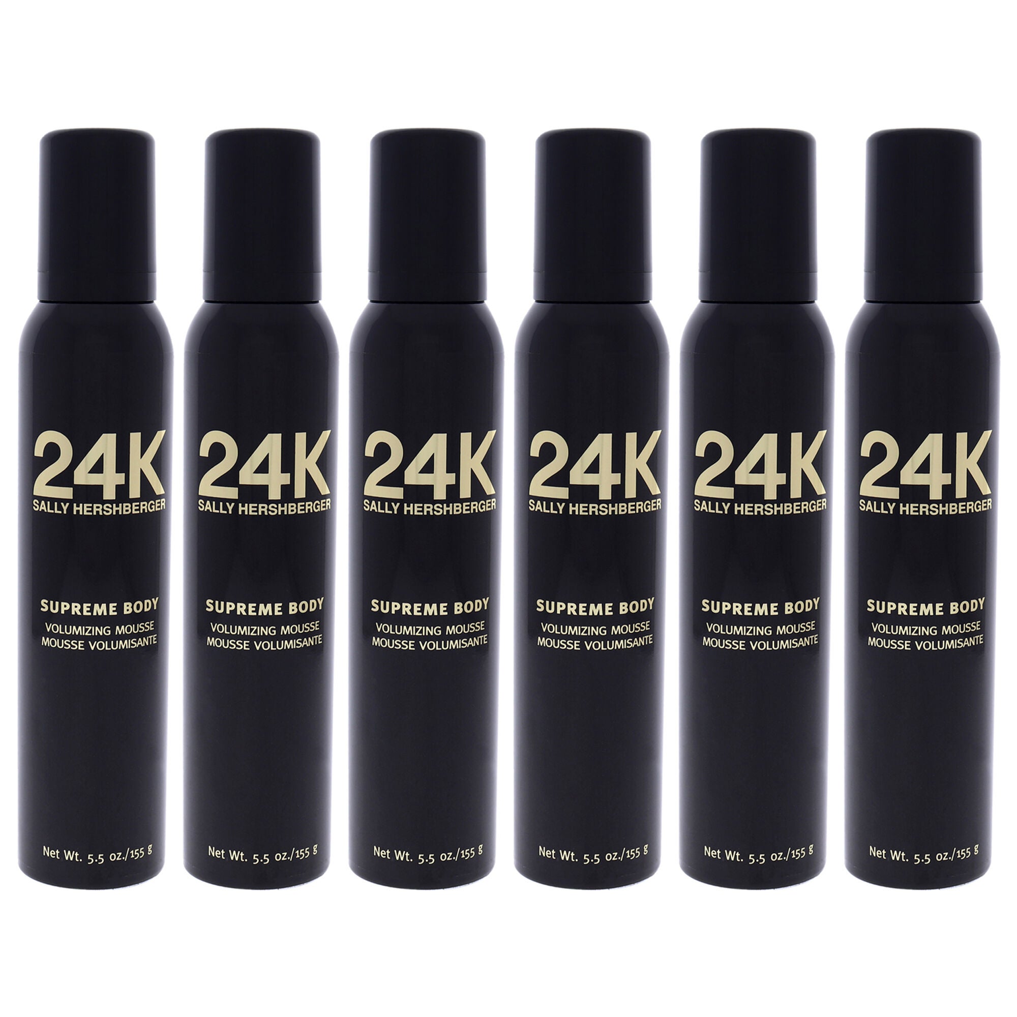 24K Supreme Body Volumizing Mousse by Sally Hershberger for Unisex - 5.5 oz Mousse - Pack of 6, See Description, hi-res image number 0