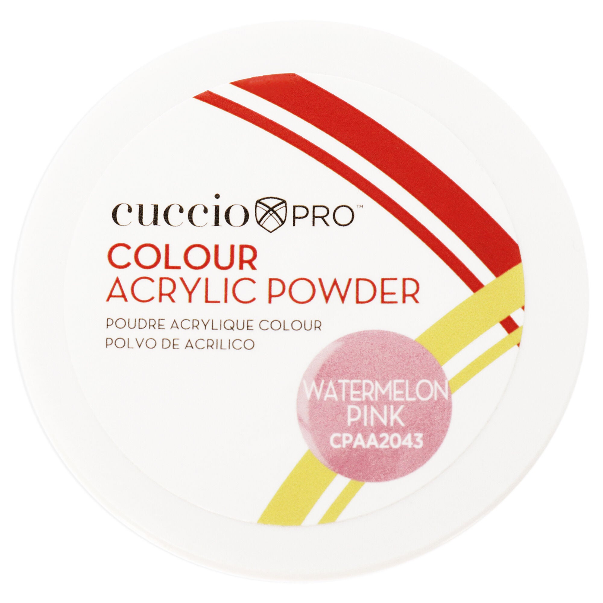 Colour Acrylic Powder - Watermelon Pink by Cuccio Pro for Women - 1.6 oz Acrylic Powder, See Description, hi-res image number 0