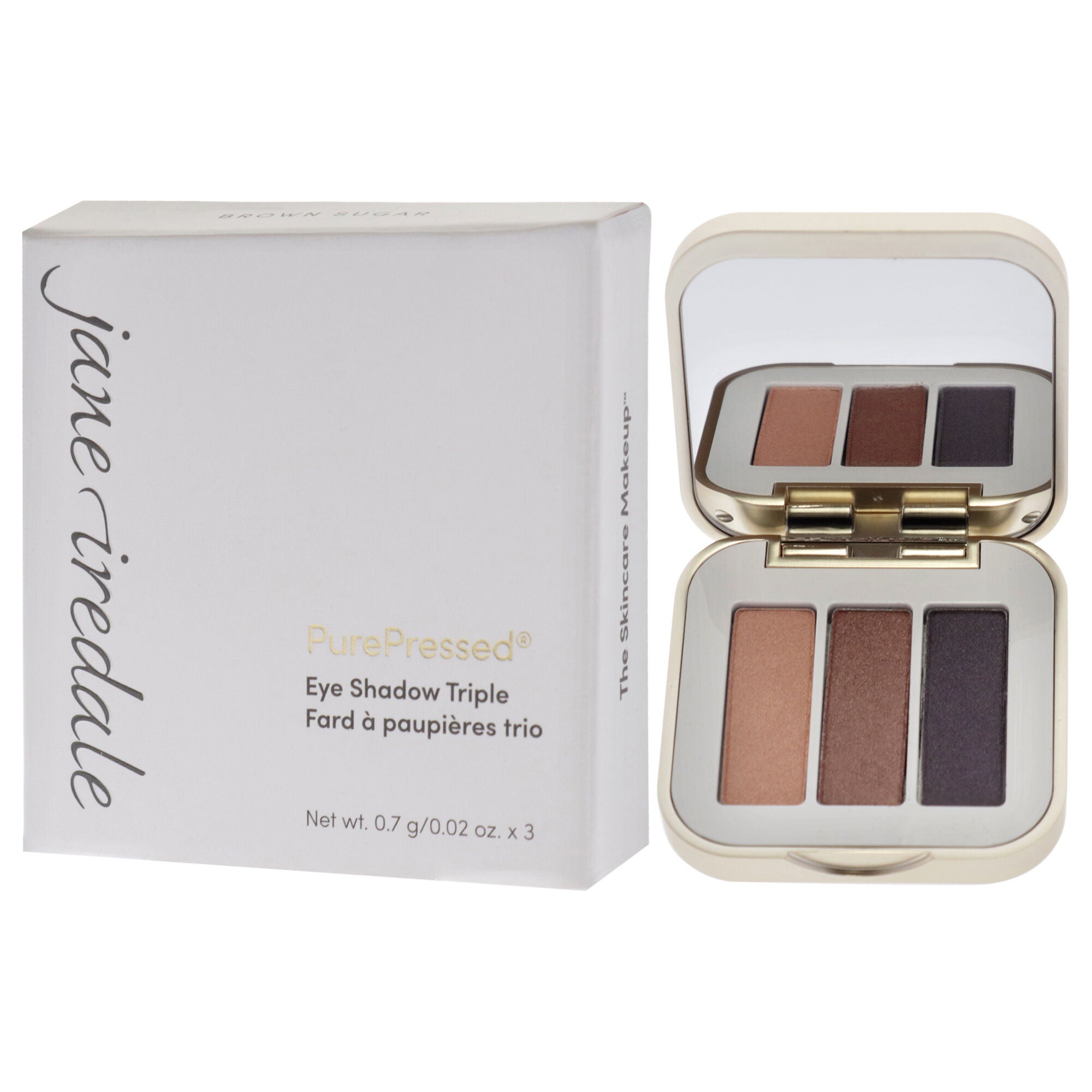 PurePressed Eyeshadow Triple - Brown Sugar by Jane Iredale for Women - 0.1 oz Eye Shadow, See Description, alternate image number 3