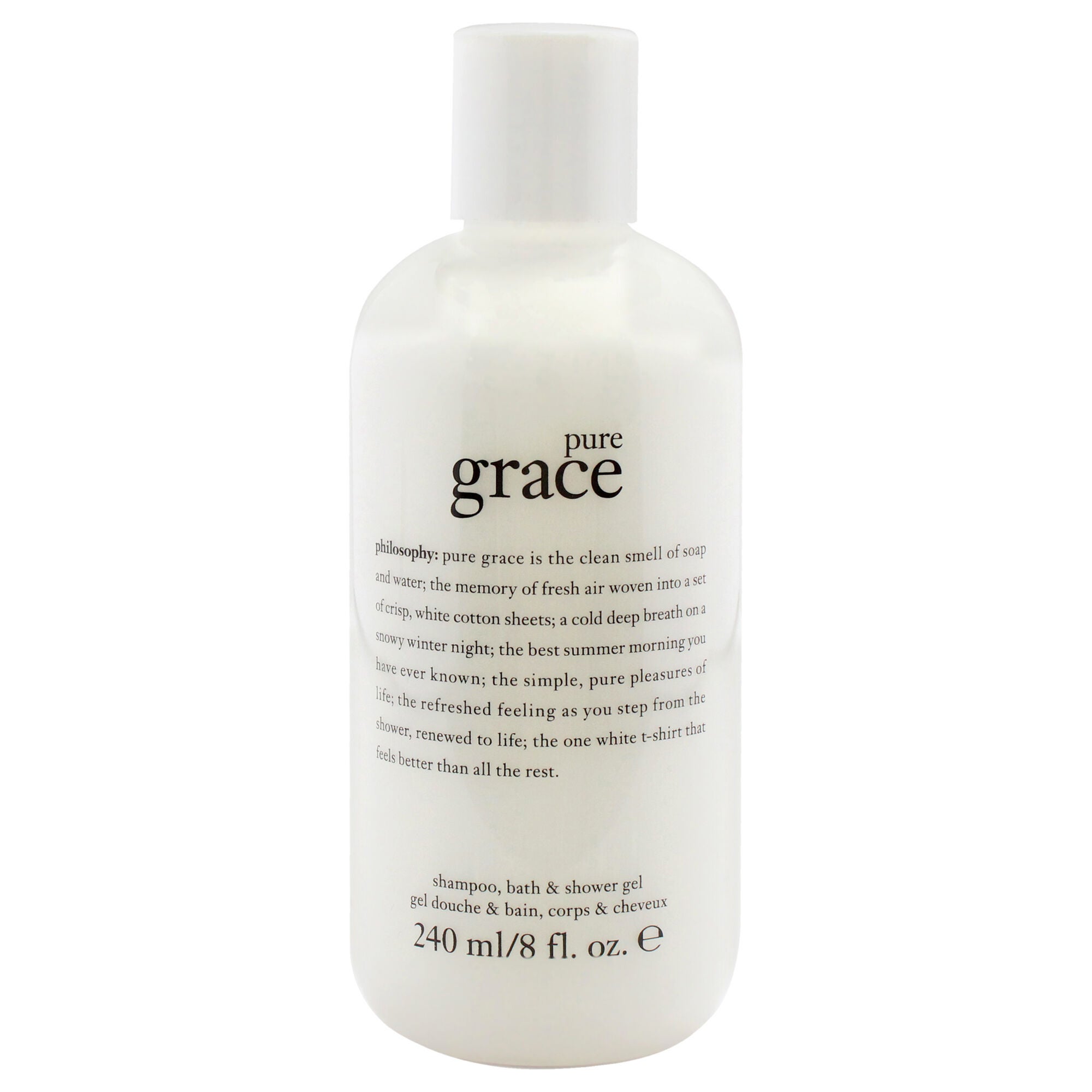 Pure Grace Shampoo Bath and Shower Gel by Philosophy for Unisex - 8 oz Shower Gel, See Description, hi-res image number 0
