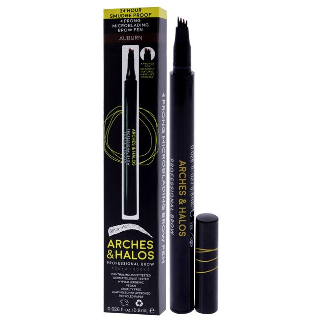 Microblading Brow Shaping Pen - Auburn by Arches and Halos for Women - 0.026 oz Eyebrow Pencil, NA, alternate image number null