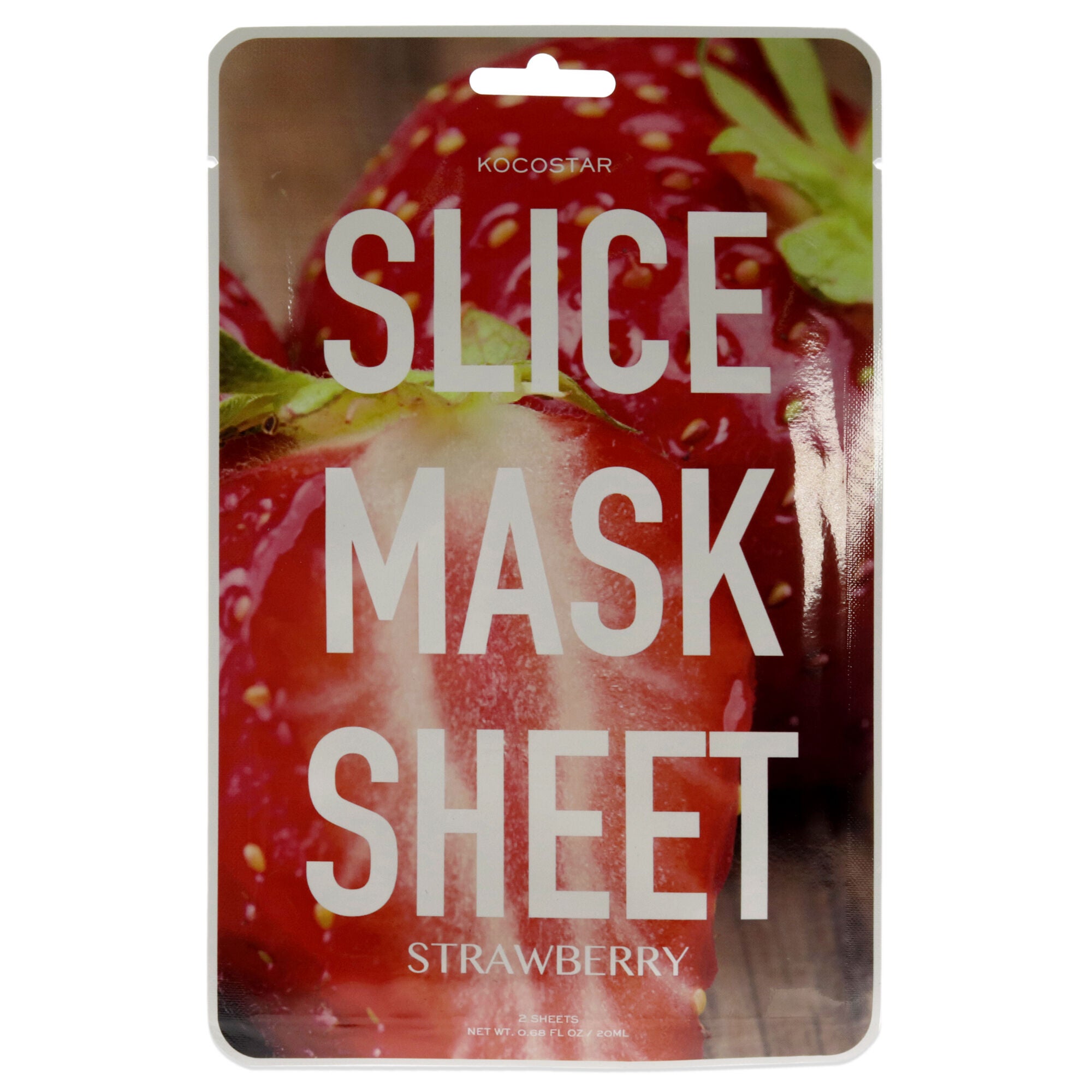 Slice Sheet Mask - Strawberry by Kocostar for Unisex - 1 Pc Mask, See Description, hi-res image number 0