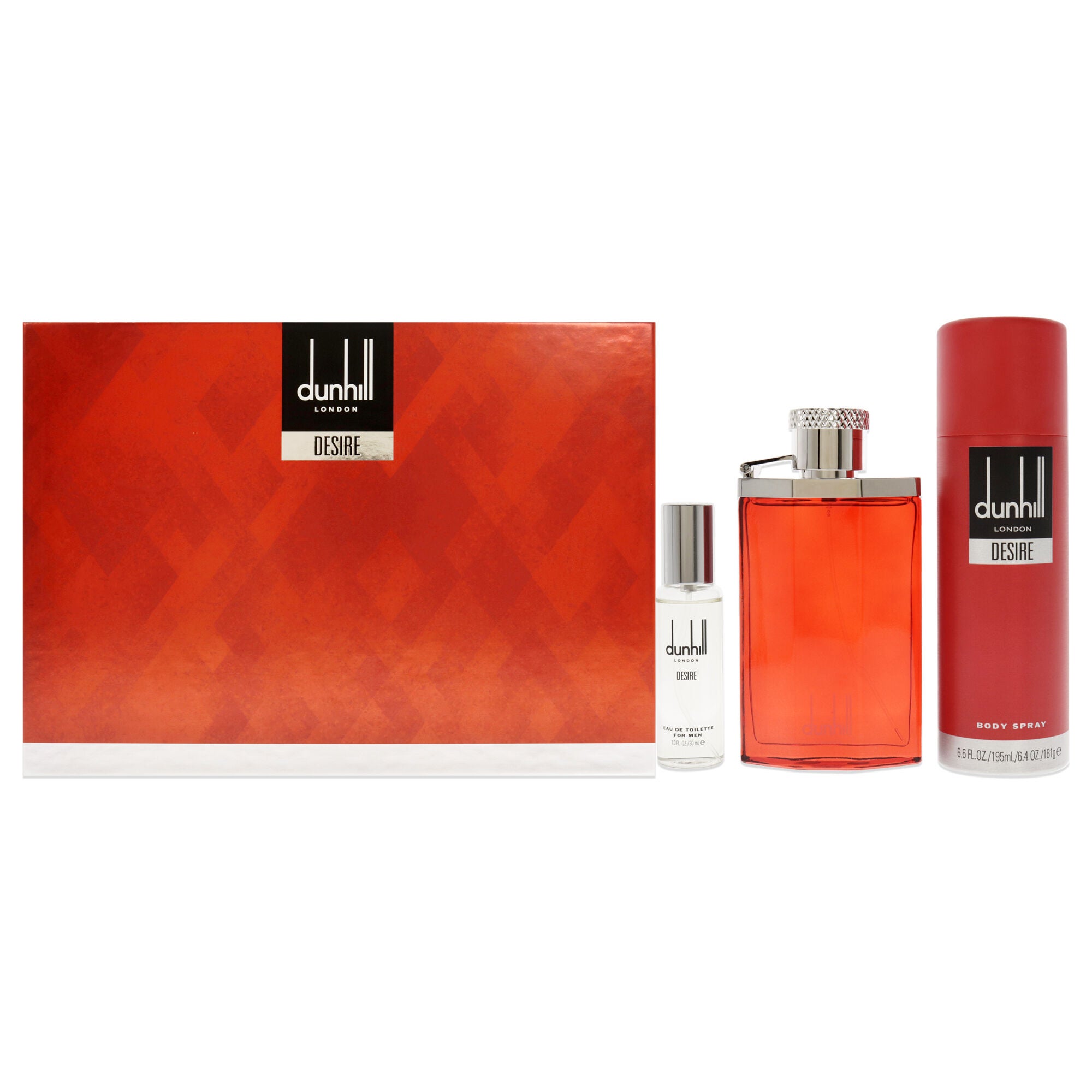 Desire by Alfred Dunhill for Men - 3 Pc Gift Set 3.4oz EDT Spray, 1oz EDT Spray, 6.6oz Body Spray, See Description, hi-res image number 0