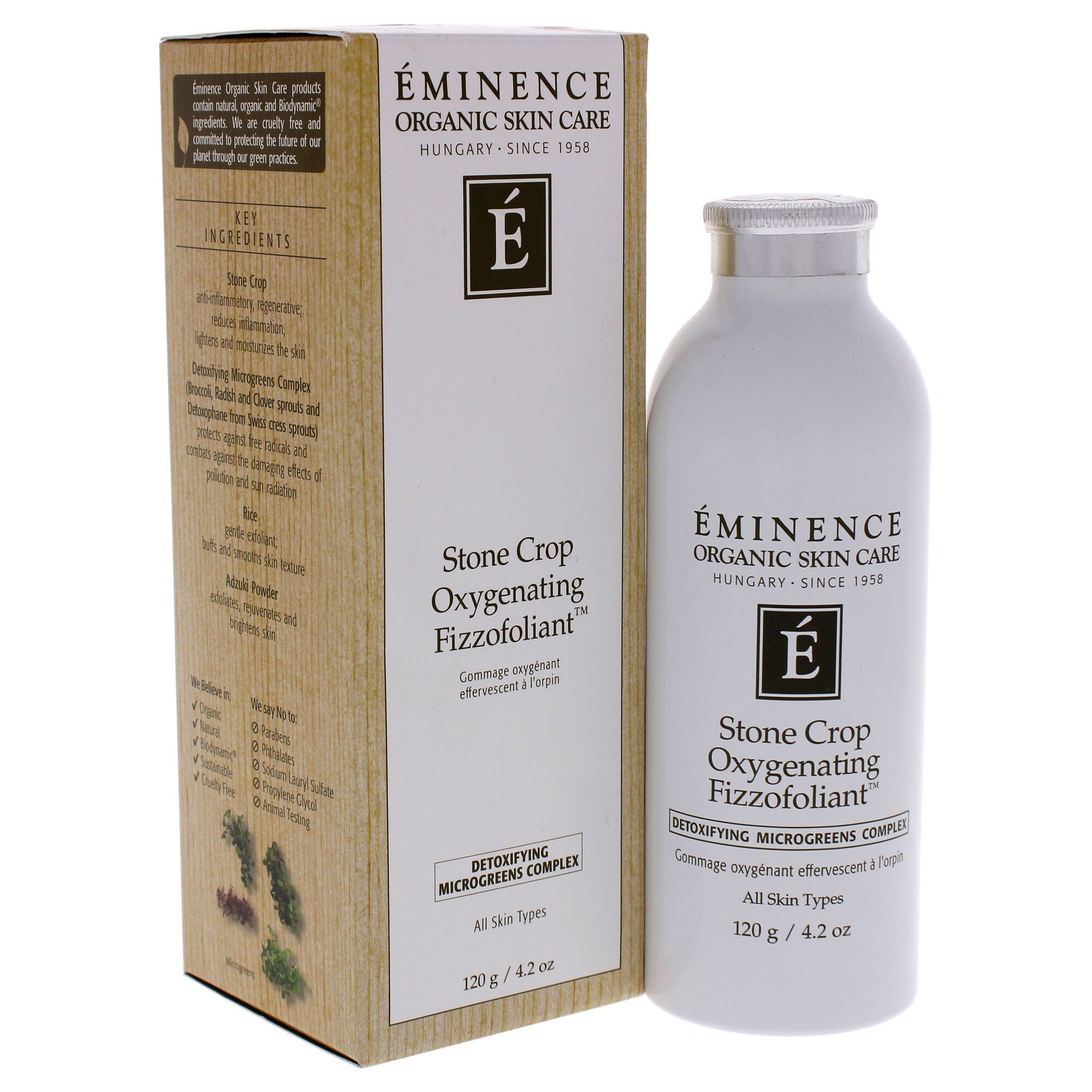Stone Crop Oxygenating Fizzofoliant by Eminence for Unisex - 4.2 oz Exfoliator, See Description, alternate image number 1