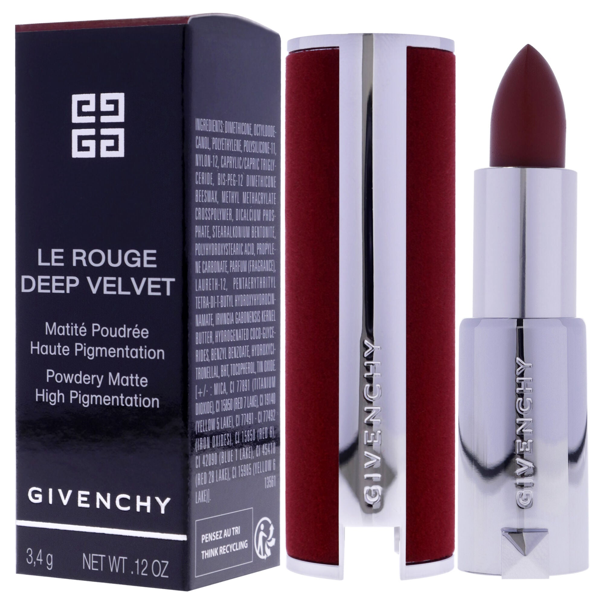 Le Rouge Deep Velvet Matte Lipstick - 37 Rouge by Givenchy for Women - 0.12 oz Lipstick, , alternate image number 7
