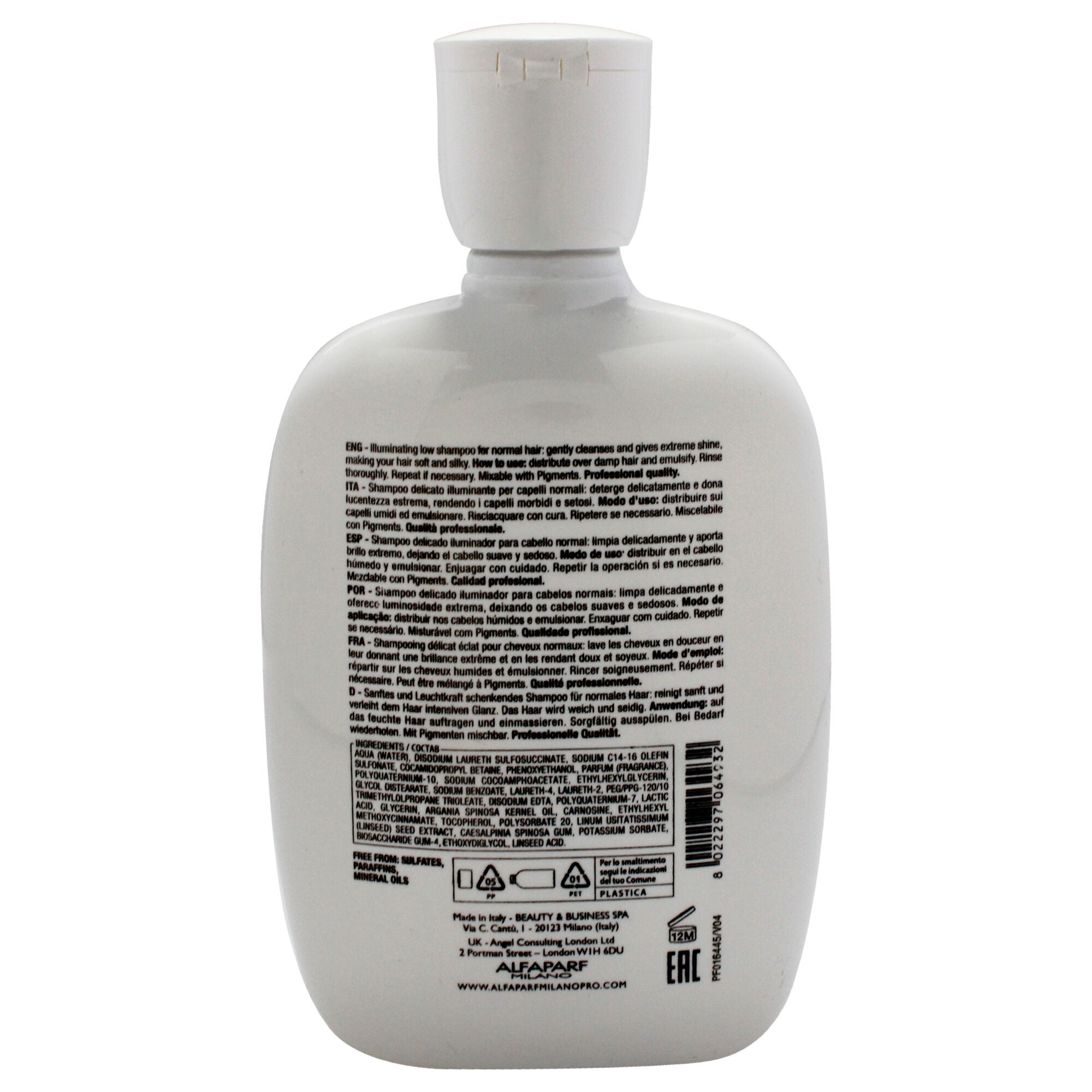 Semi Di Lino Diamond Illuminating Low Shampoo by Alfaparf Milano for Unisex - 8.45 oz Shampoo, See Description, alternate image number 1